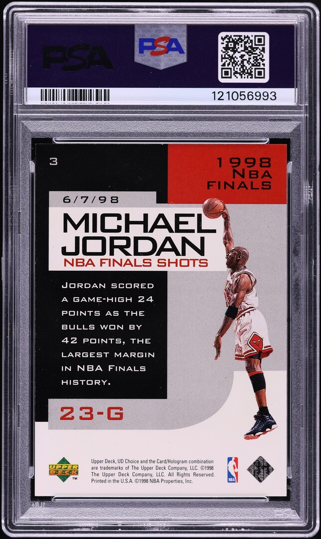 1998 Upper Deck Choice Preview NBA Finals Shots Michael Jordan #3