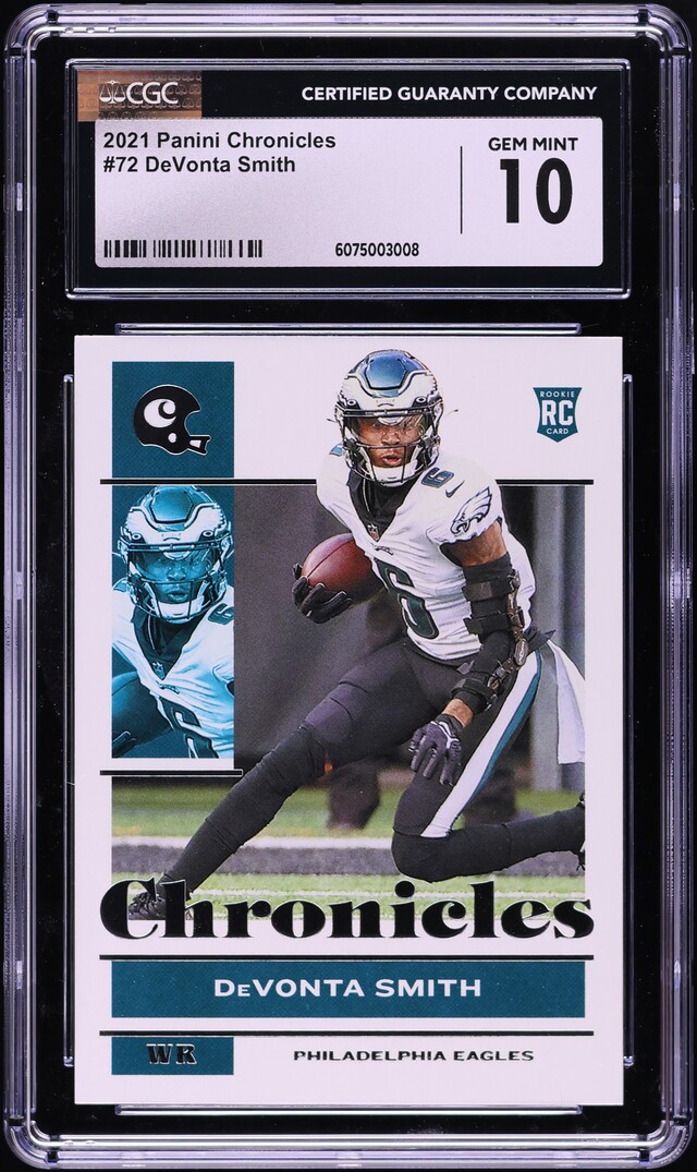 2021 Panini Chronicles DeVonta Smith ROOKIE #72 CGC 10 GEM MINT