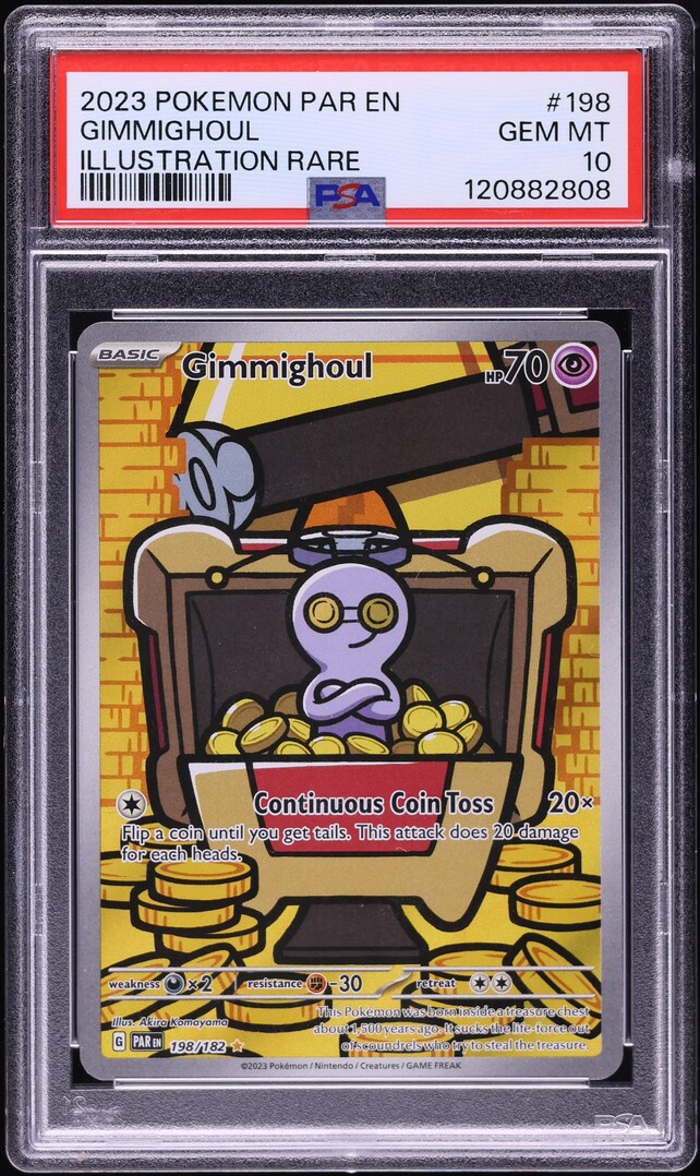 gimmighoul pokemon card Japanese 024/064 sv7a TCG shuffle your deck Pokemon Card 