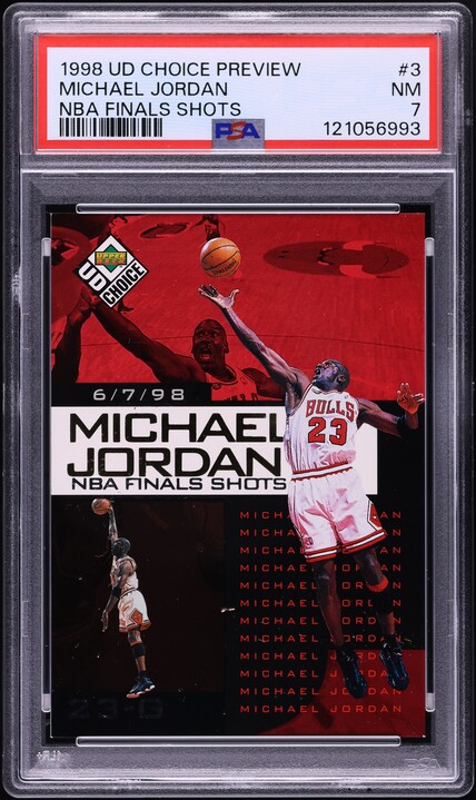 1998 Upper Deck Choice Preview NBA Finals Shots Michael Jordan #3