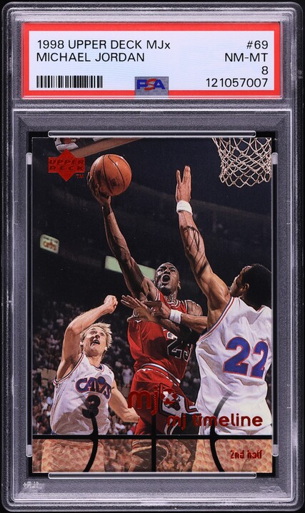 1998 Upper Deck MJx Michael Jordan #69 PSA 8 NM-MT on Fanatics Collect