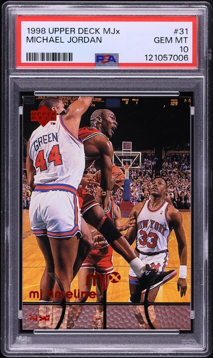 1998レア/100枚限定PSA MICHAEL JORDAN MJx LIVE 1998 Upper Deck MJx Michael Jordan #31 PSA 10 GEM MINT on Fanatics