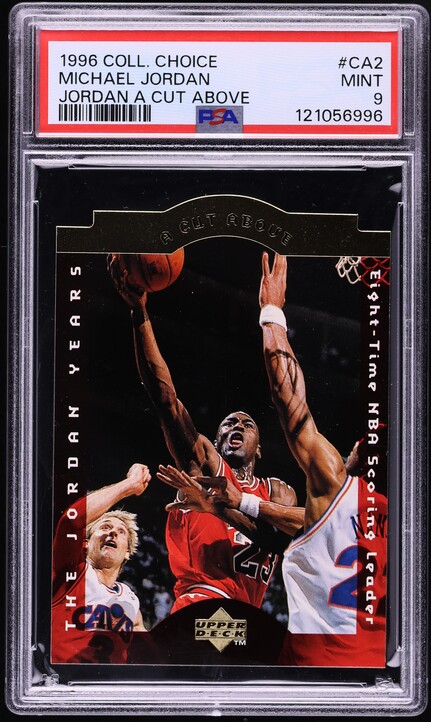 1996 Collector's Choice A Cut Above Michael Jordan #CA9 PSA 9 MINT