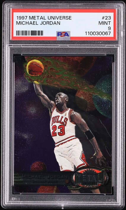 1997 Metal Universe Michael Jordan #23 PSA 9 MINT