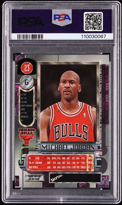 1997 Metal Universe Michael Jordan #23 PSA 9 MINT