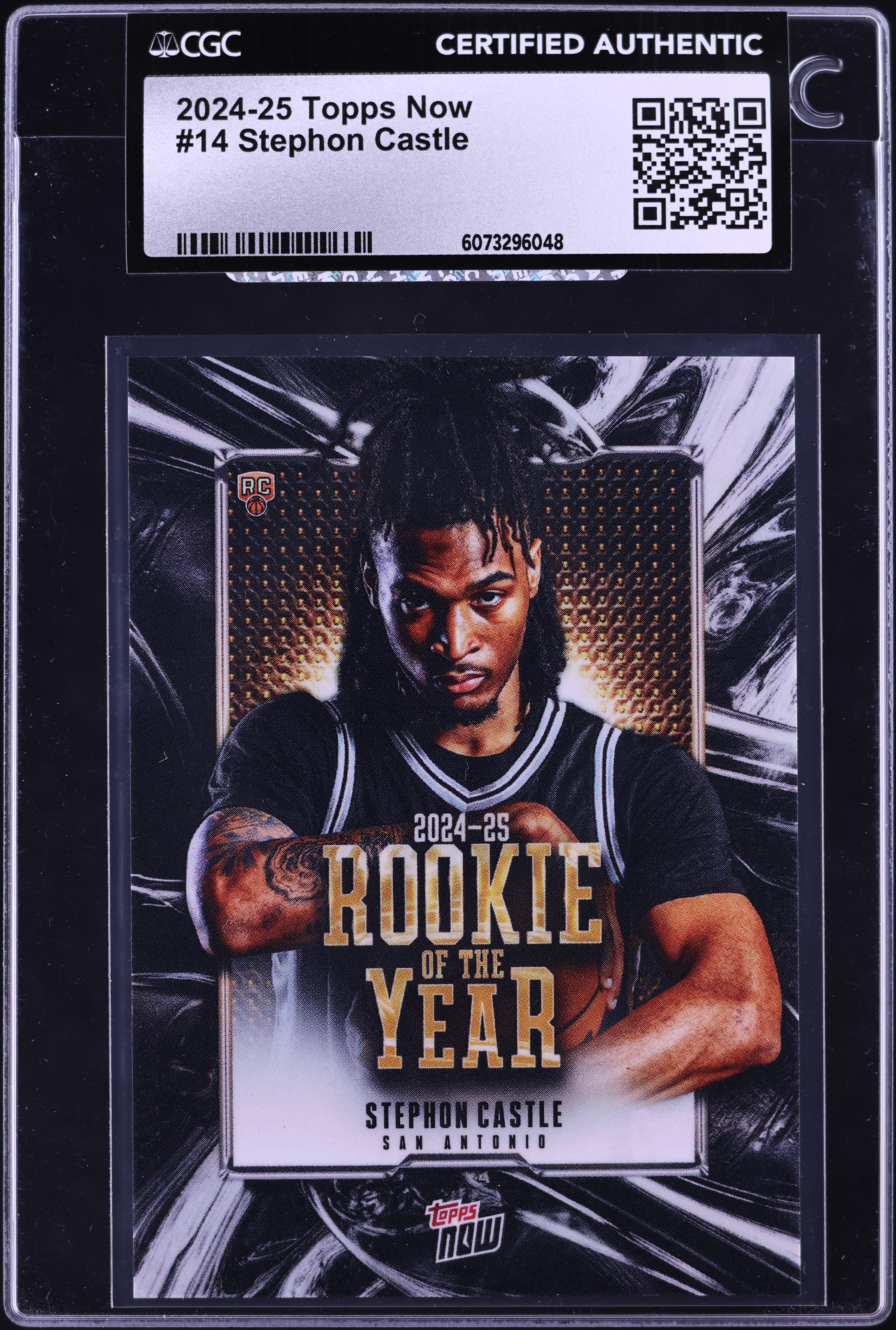 2024 Topps Now Stephon Castle ROOKIE #14 CGC AUTH on Fanatics Collect
