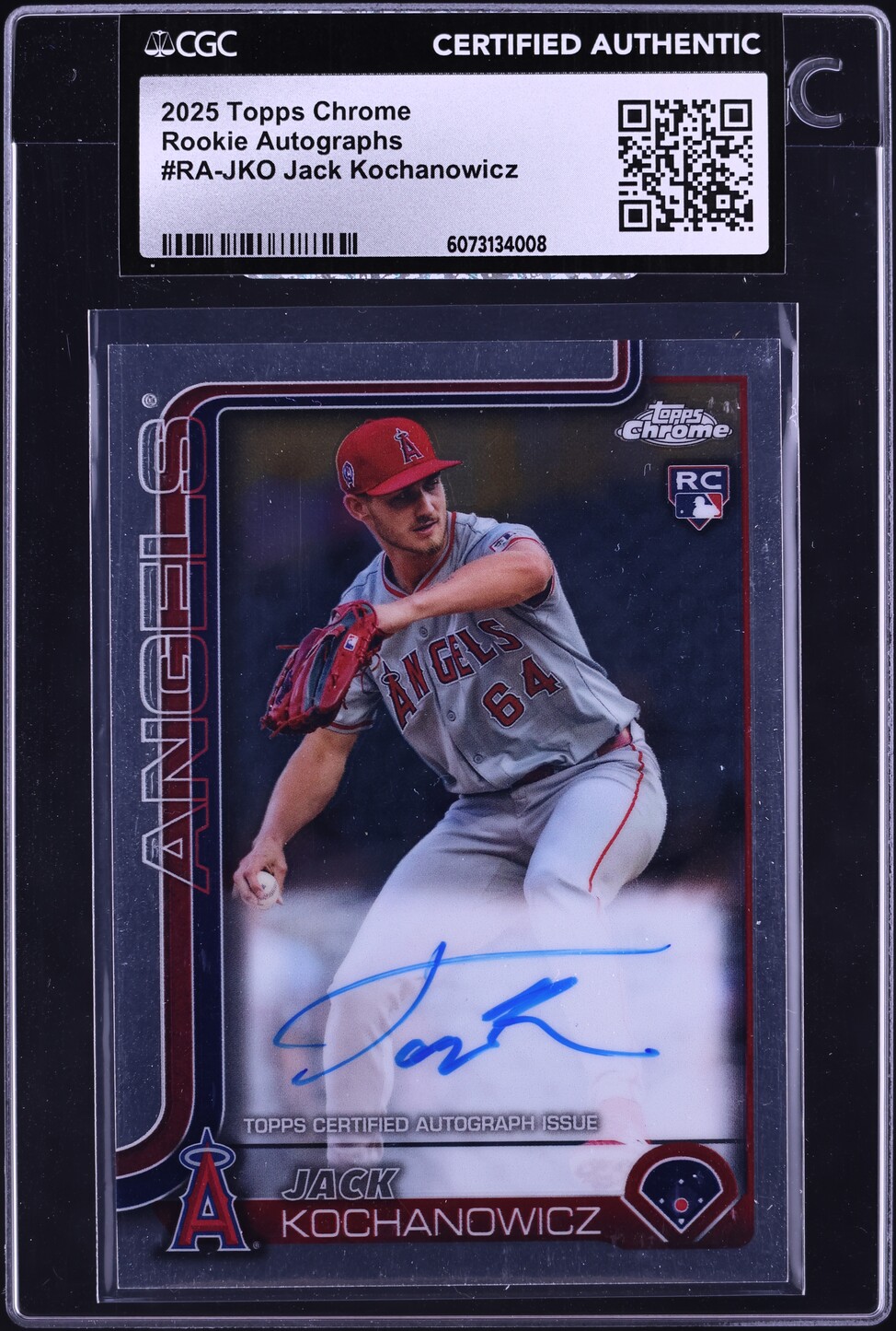 2025 Topps Chrome Jack Kochanowicz ROOKIE AUTO #RA-JKO CGC AUTH