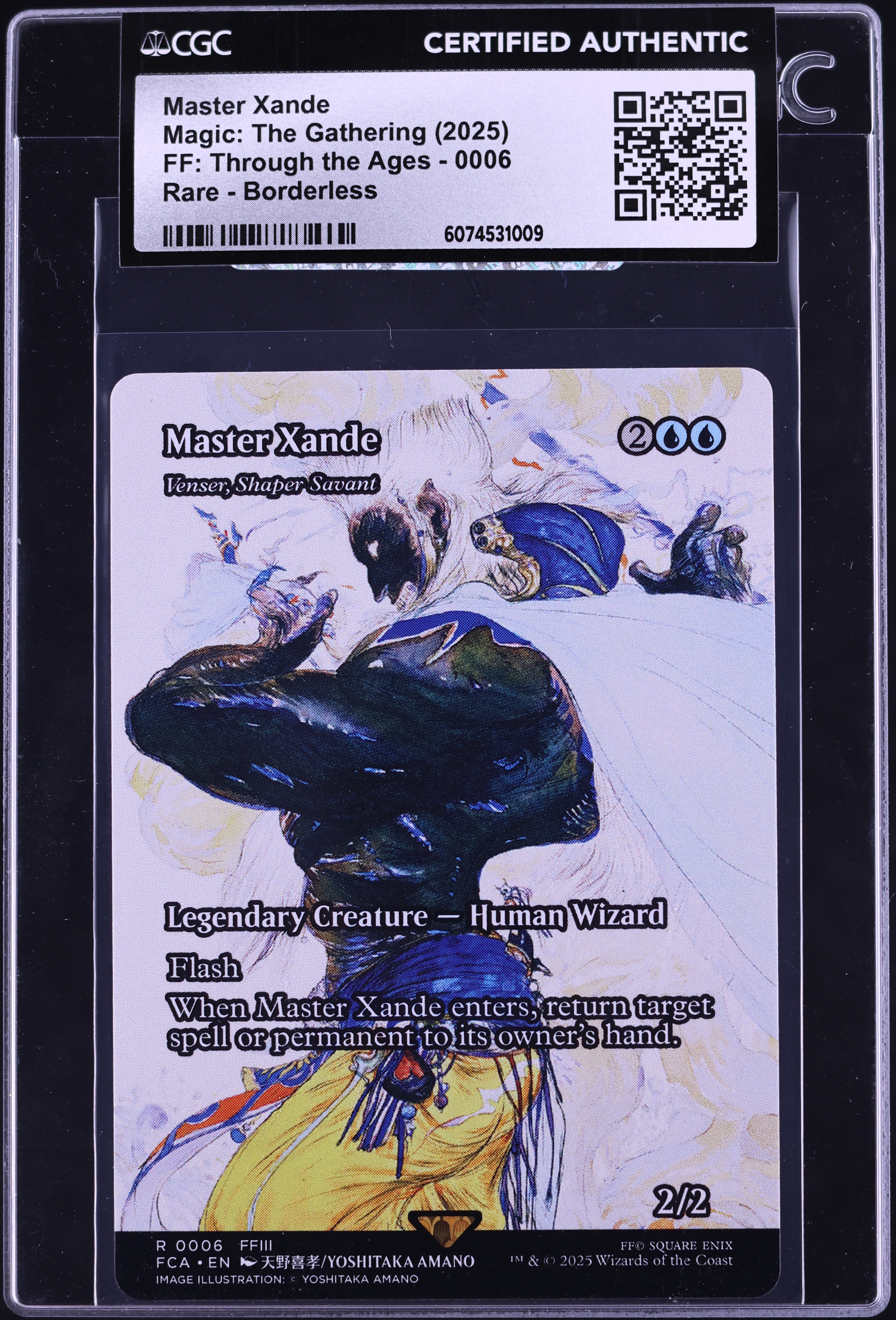 master xande final fantasy mtg 2025 Magic The Gathering FF Through The Ages Borderless Master Xande CGC  AUTH