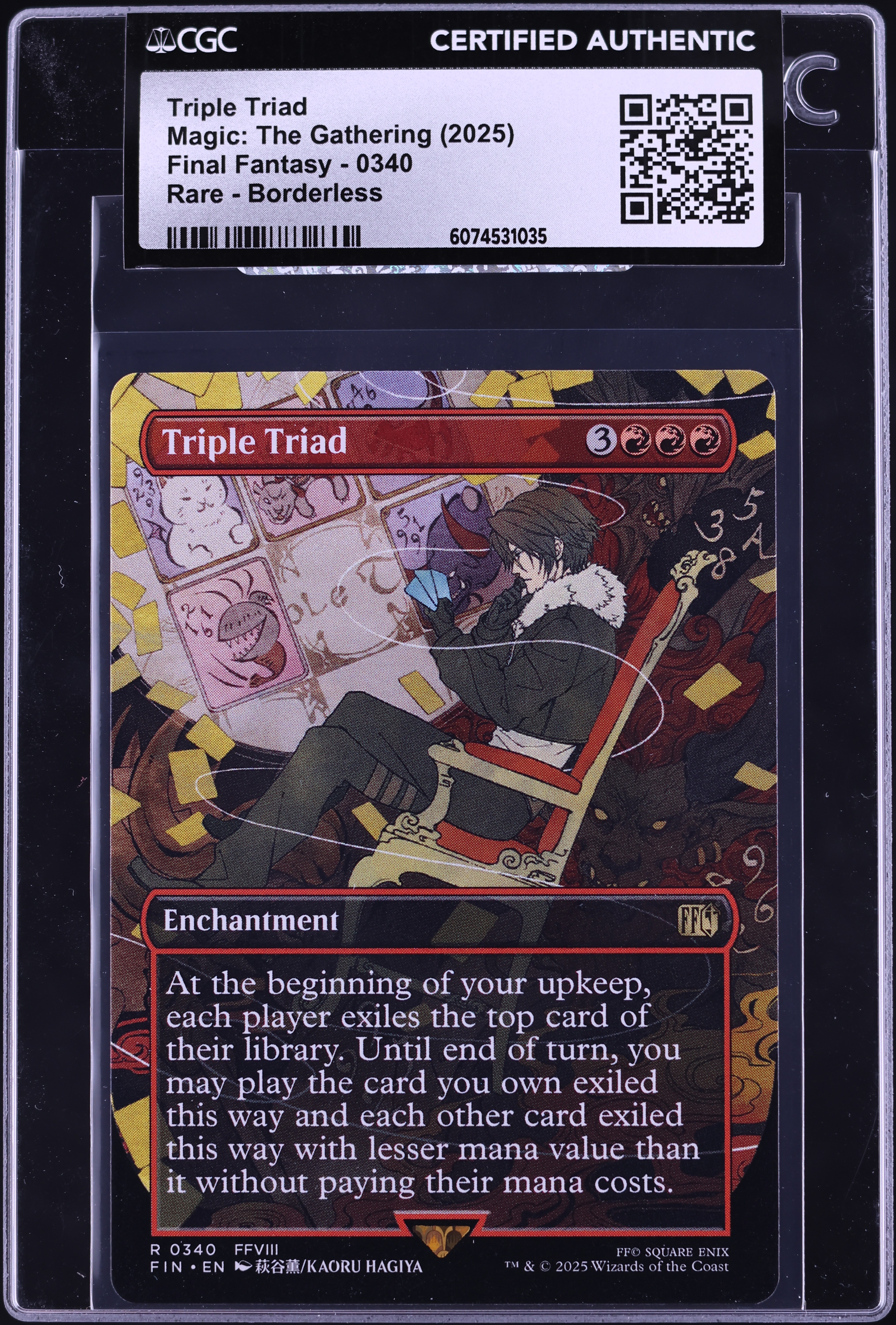 mtg final fantasy triple triad Magic The Gathering - Universes Beyond - - (Borderless Alternate Art) you may play the card you own exiled this way and each other card exiled this way with lesser mana value than it without paying their mana costs. Final Fantasy VIII's Triple Triad