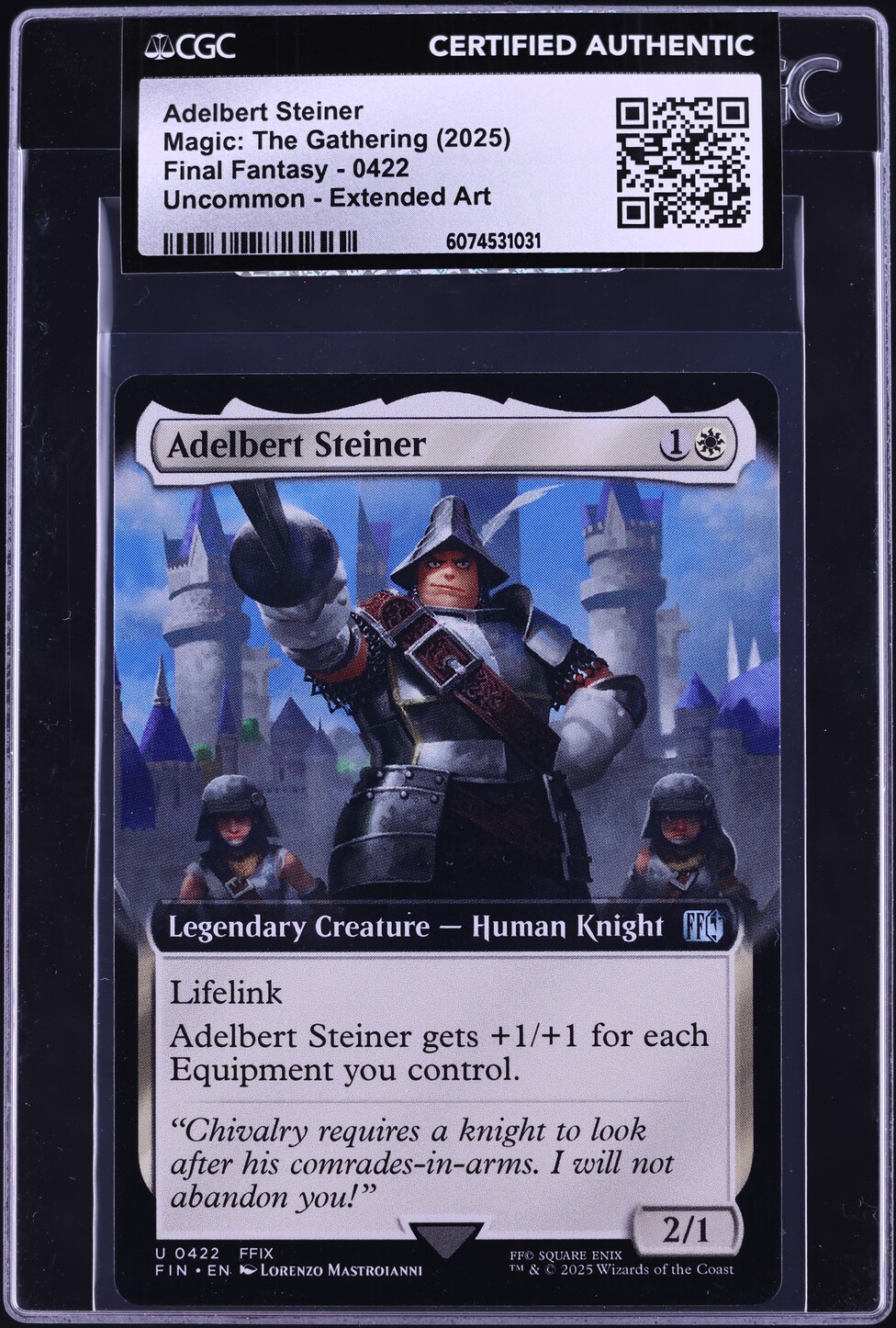 mtg final fantasy steiner Magic The Gathering - Universes Beyond - Mint / near mint condition trading card Adelbert Steiner (extended art)
