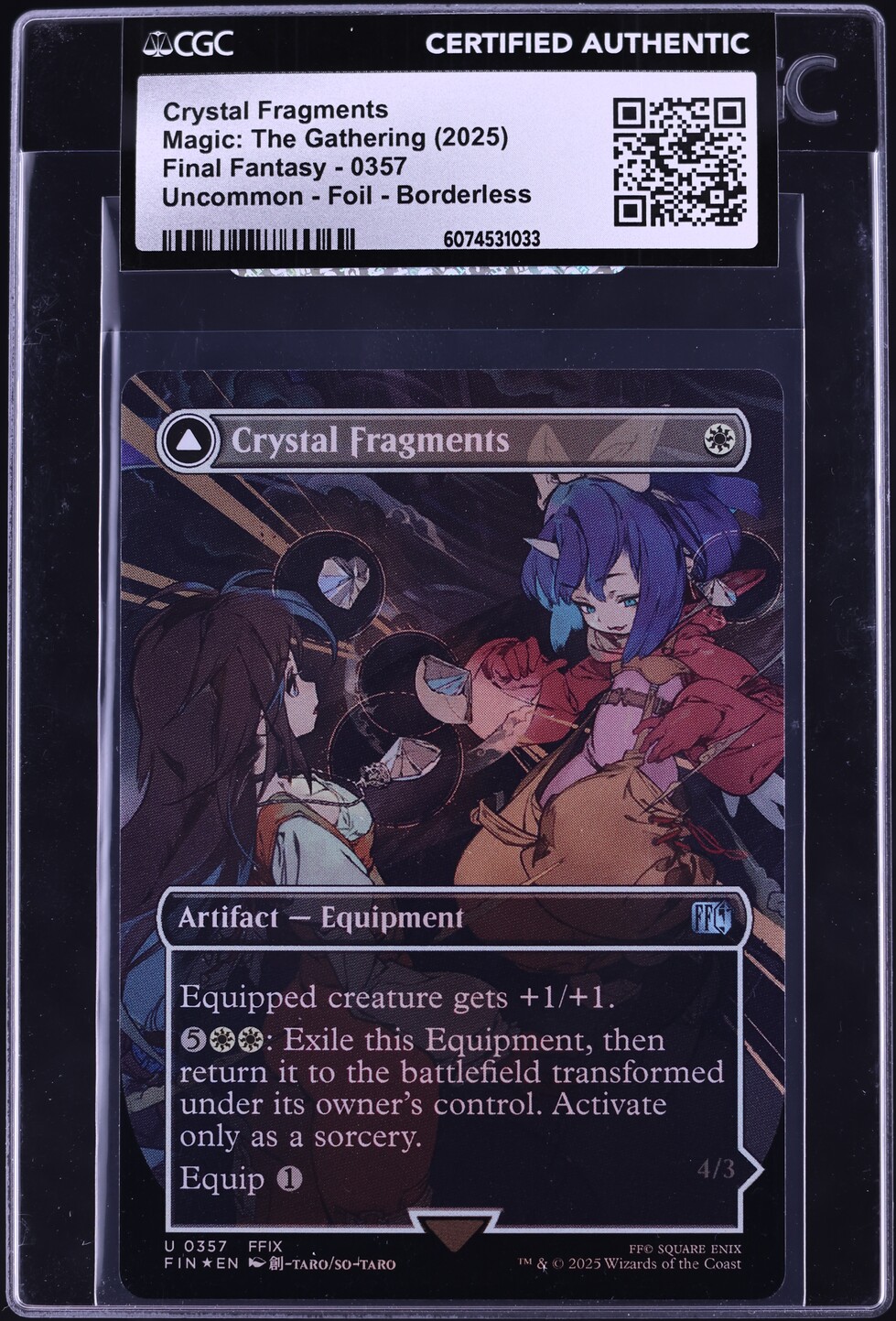 2025 Magic The Gathering MTG Final Fantasy Foil Crystal Fragments CGC AUTH on Fanatics Collect 2025 Magic The Gathering MTG Final Fantasy Foil Crystal Fragments CGC AUTH on Fanatics Collect