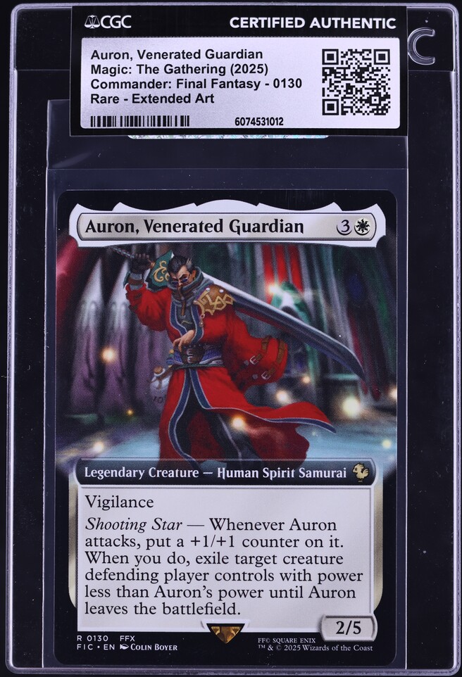 auron mtg card Auron, Venerated Guardian [130] [Extended Art] [FINAL FANTASY: Commander] [Foil]  Face to Face Games What is the difference between Mint 2025 Magic The Gathering MTG