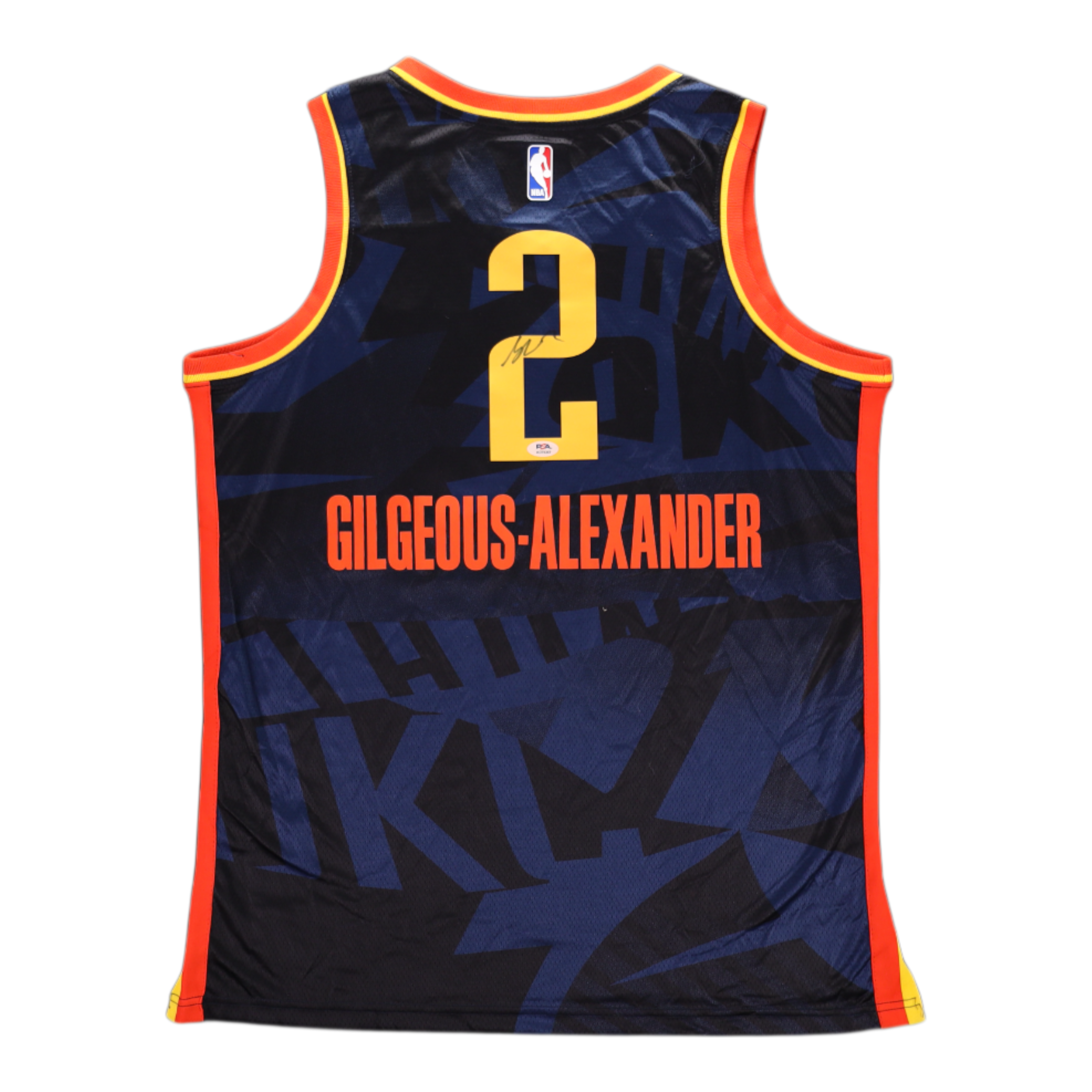 Maillot De Basket Oklahoma City Thunder Signé Par Shai Gilgeous-Alexander - Avec Certificat D'authenticité PSA
