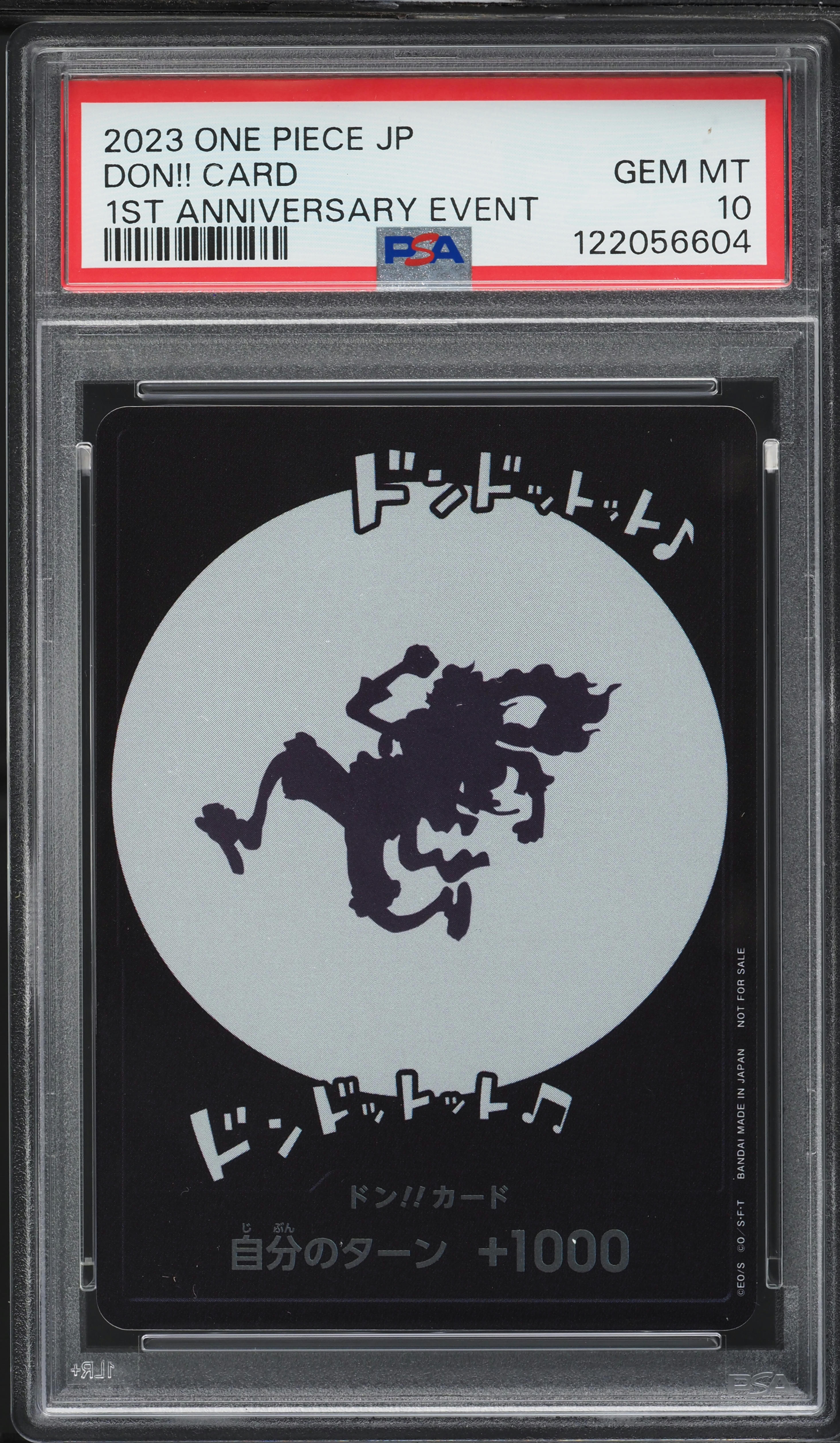 2023 One Piece Japanese Promo 1st Anniversary Event Don!! Card PSA