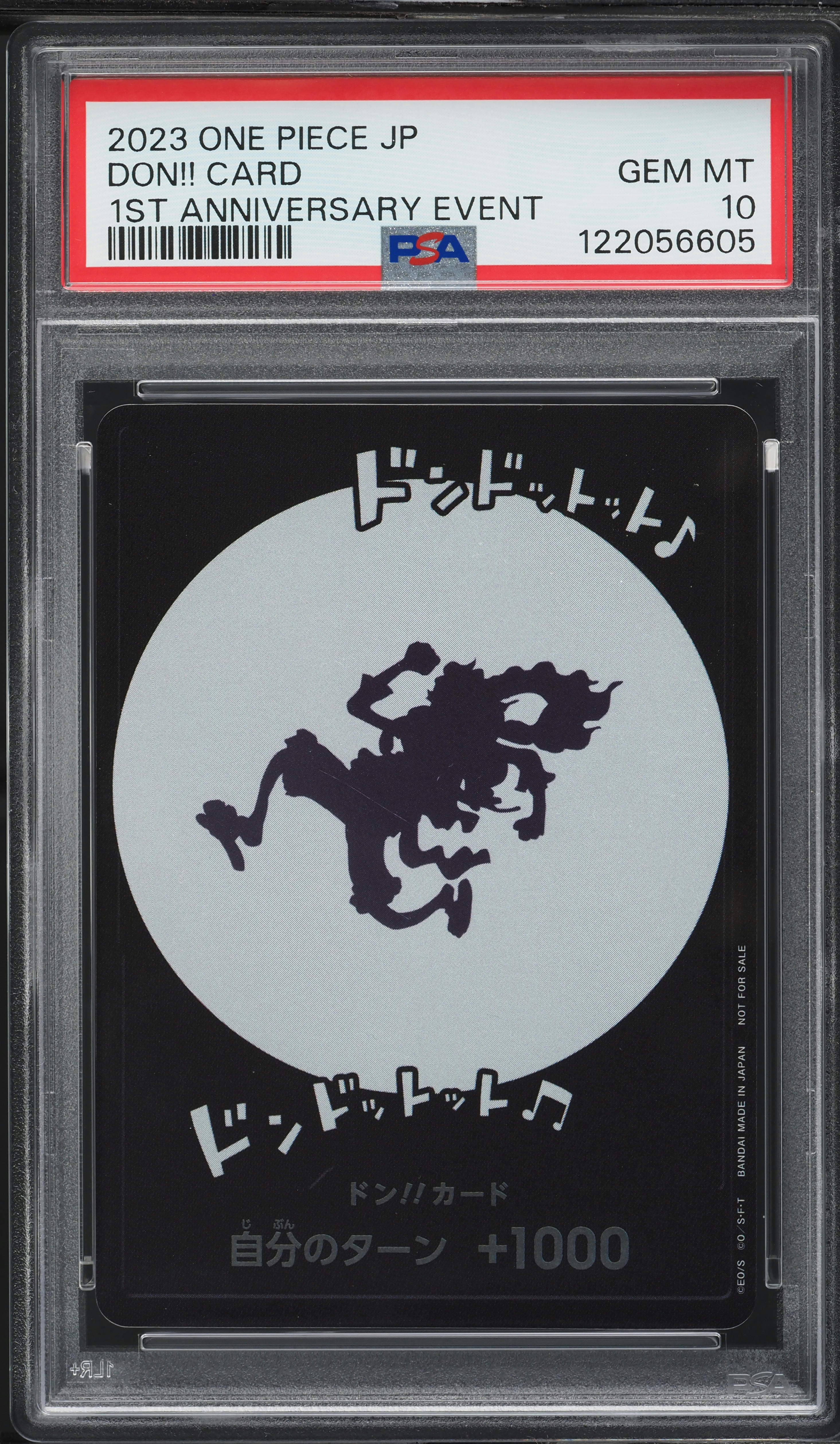 2023 One Piece Japanese Promo 1st Anniversary Event Don!! Card PSA