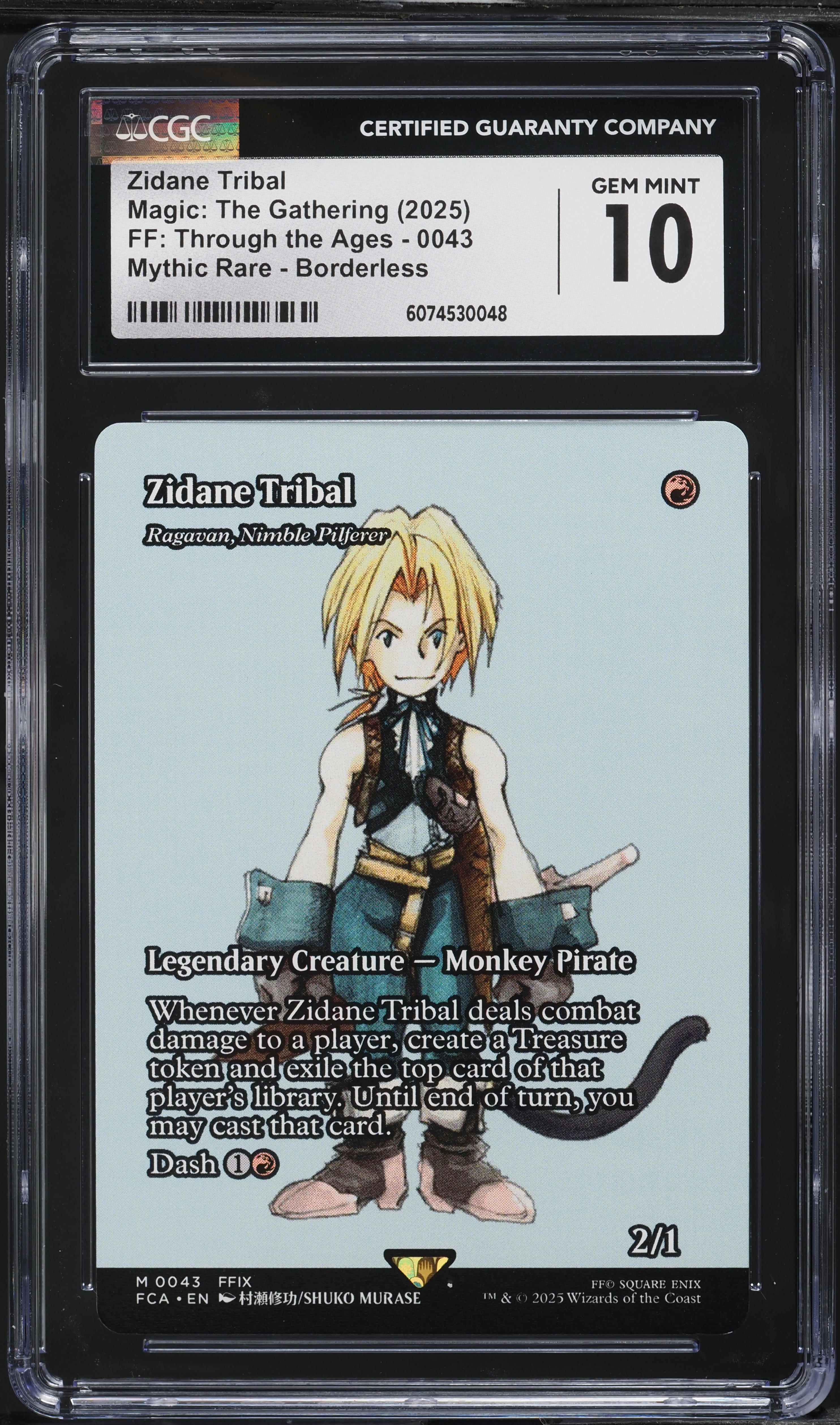2025 Magic The Gathering MTG FF Through The Ages Borderless Zidane