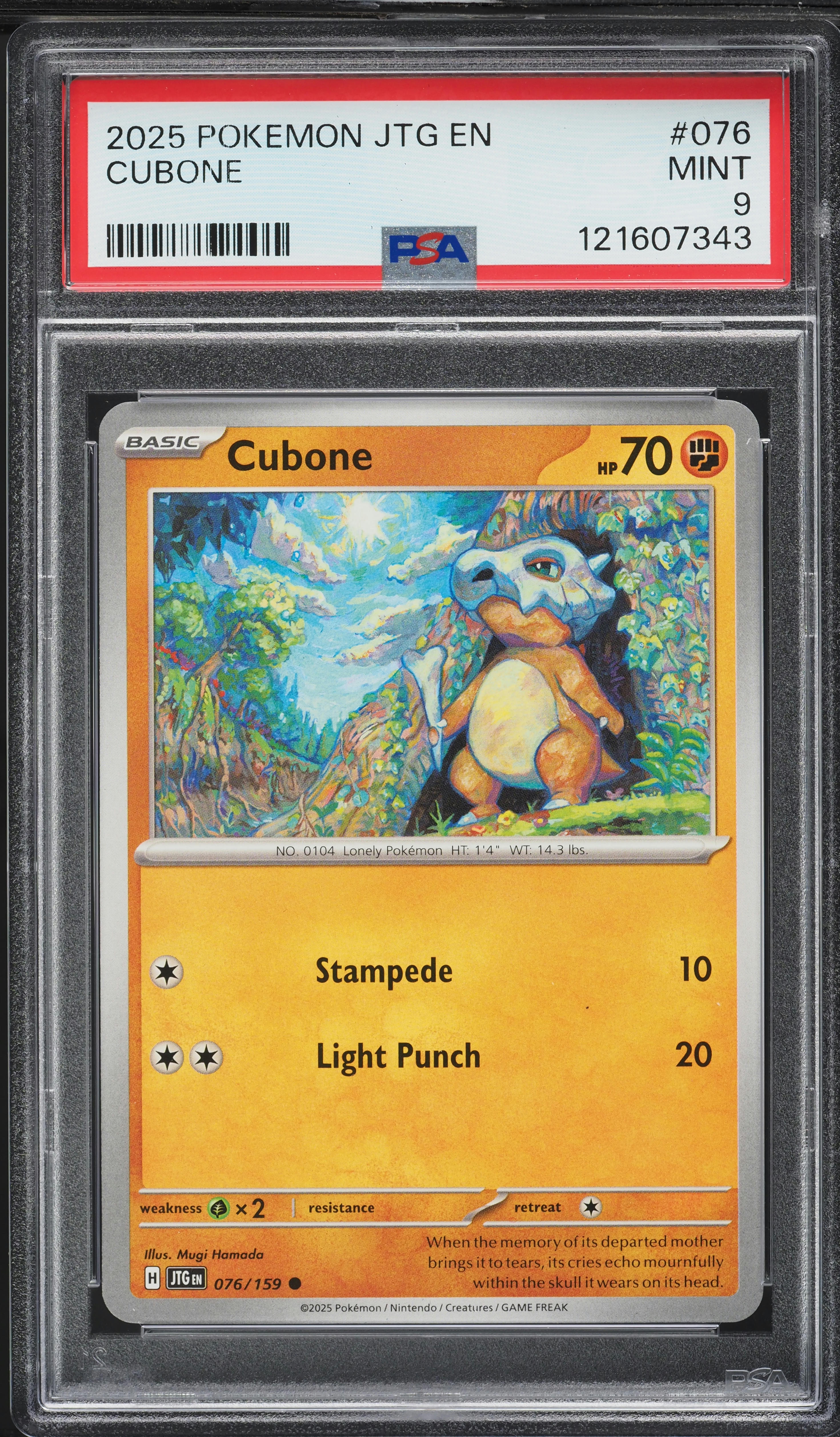 1995 cubone pokemon card value 1999 Jungle 1st Edition #50 PSA 10 Gem Mint Retreat Cost 1995 cubone pokemon card value