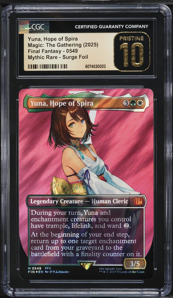 2025 MTG Final Fantasy Surge Foil Yuna, Hope Of Spira #0549 CGC 10