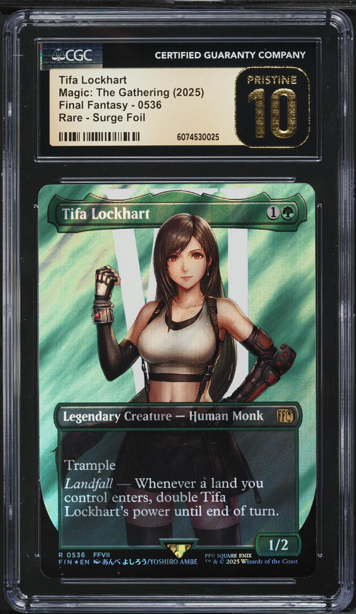2025 Magic The Gathering MTG Final Fantasy Surge Foil Tifa Lockhart #0536 CGC 10 PRISTINE on Fanatics Collect 2025 Magic The Gathering MTG Final Fantasy Surge Foil Tifa Lockhart #0536 CGC 10 PRISTINE on Fanatics Collect