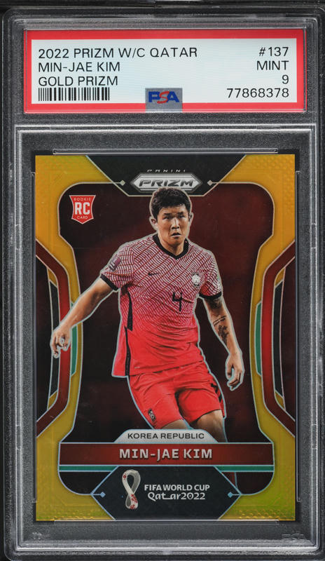 2022 Panini Prizm World Cup Qatar Gold Min-Jae Kim ROOKIE /10 #137