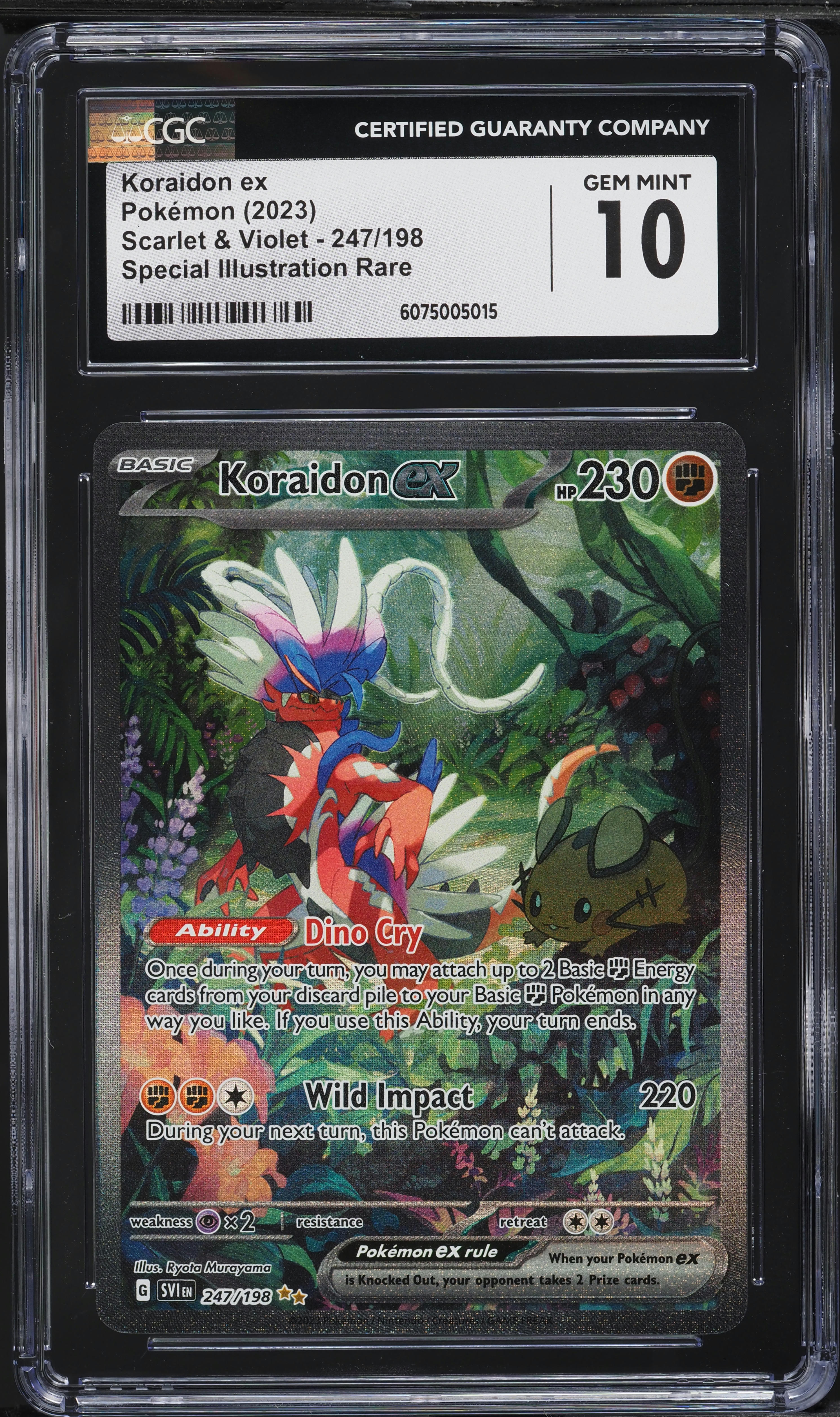 2023 Pokemon Scarlet & Violet SIR Koraidon ex #247 CGC 10 GEM MINT