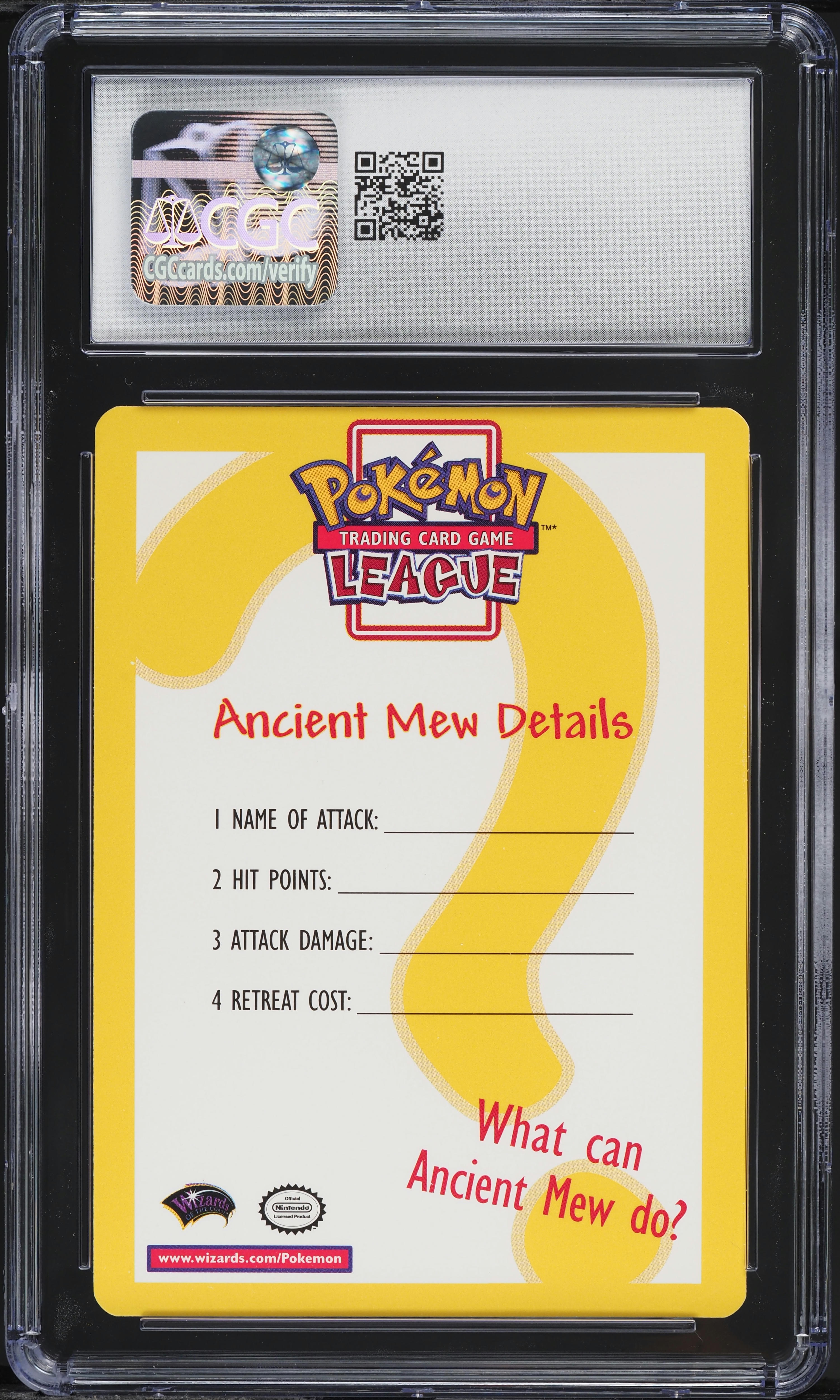 2000 Pokemon Insert Card Ancient Mew CGC 7.5 NRMT+ on Fanatics Collect