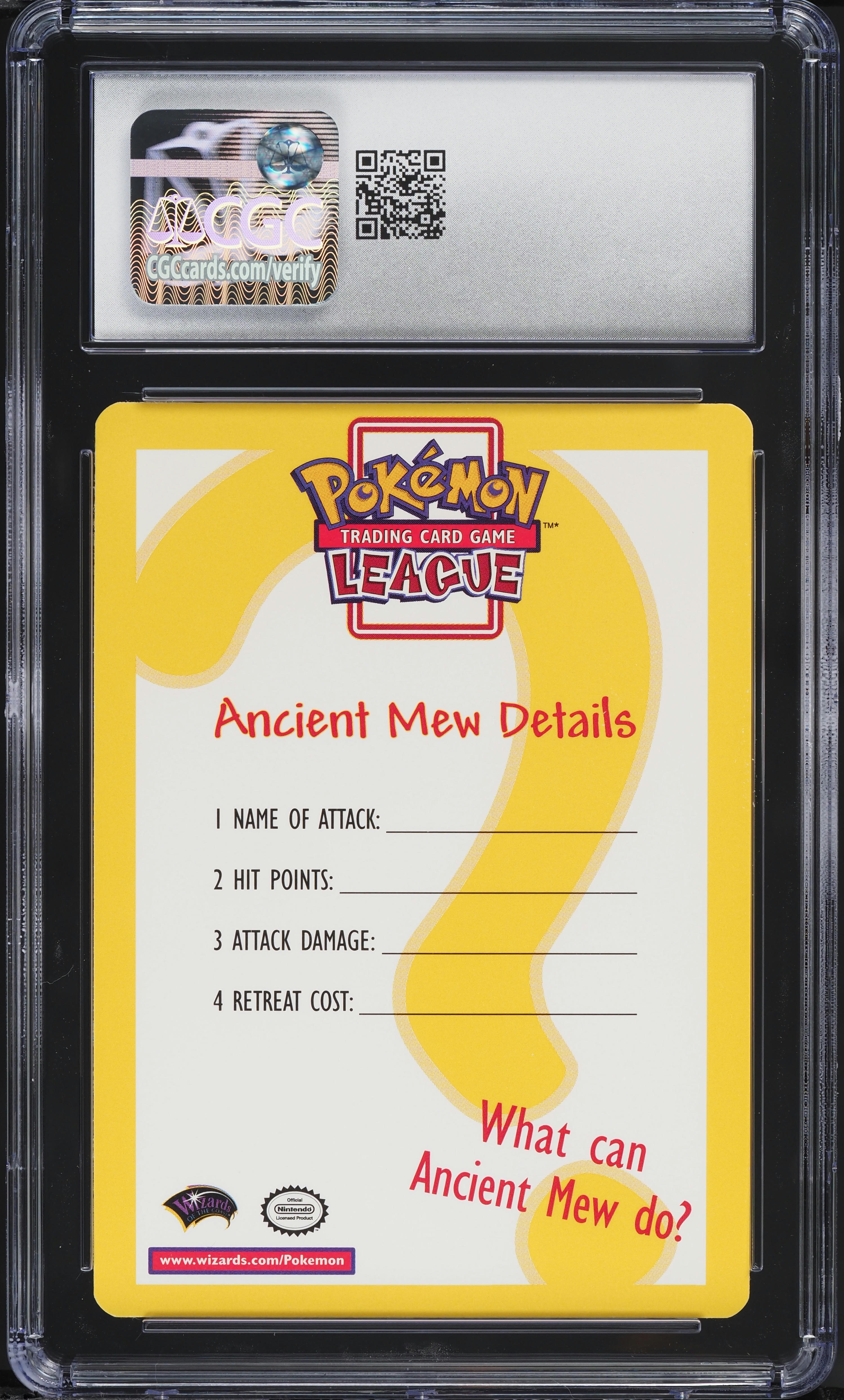 2000 Pokemon Insert Card Ancient Mew CGC 10 GEM MINT on Fanatics
