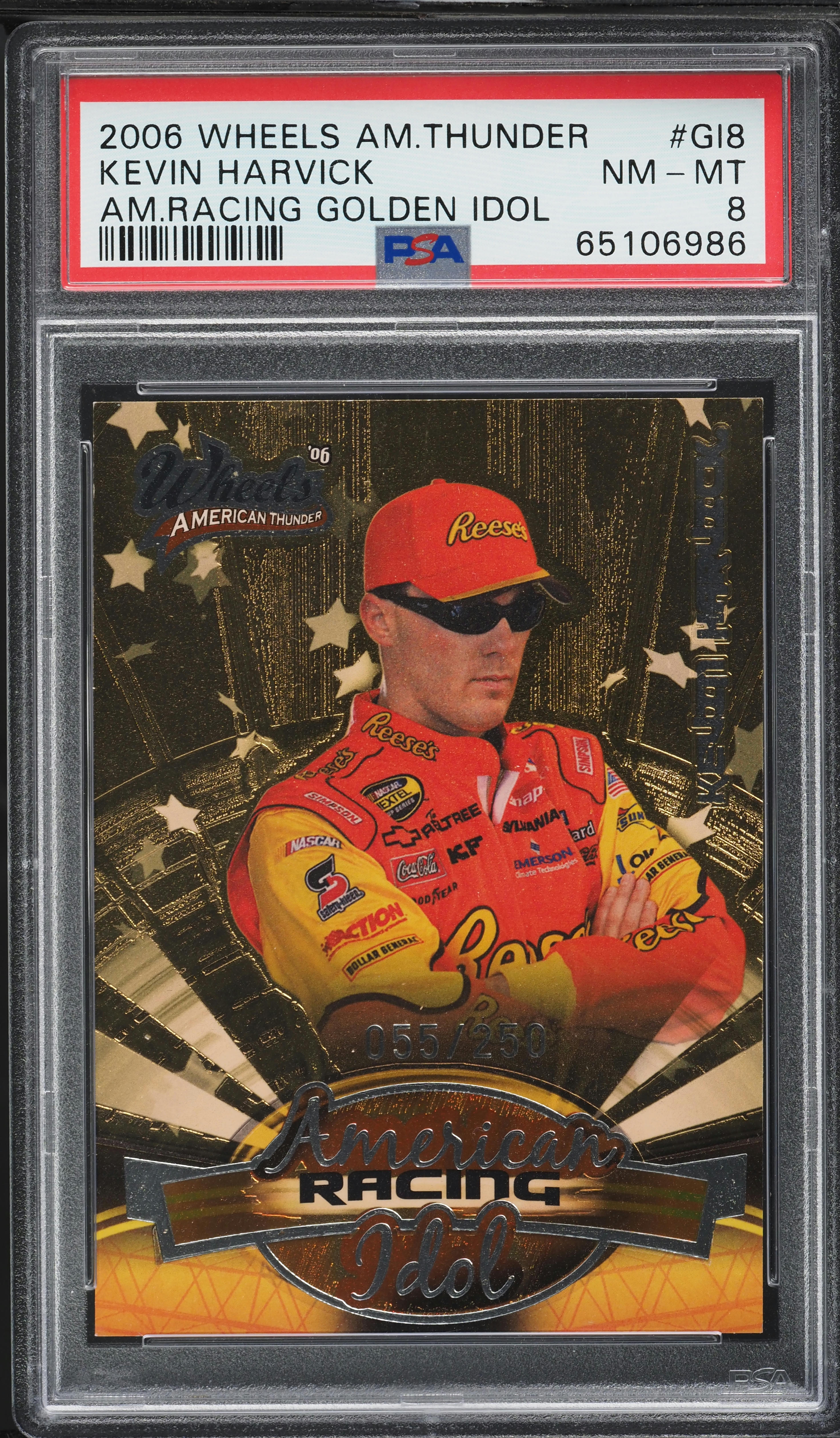 2006 Wheels American Thunder Golden Idol Kevin Harvick /250 #GI8