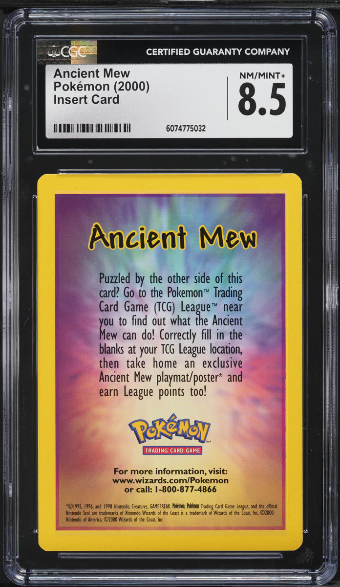 2000 Pokemon Insert Card Ancient Mew CGC 8.5 NM-MT+ on Fanatics