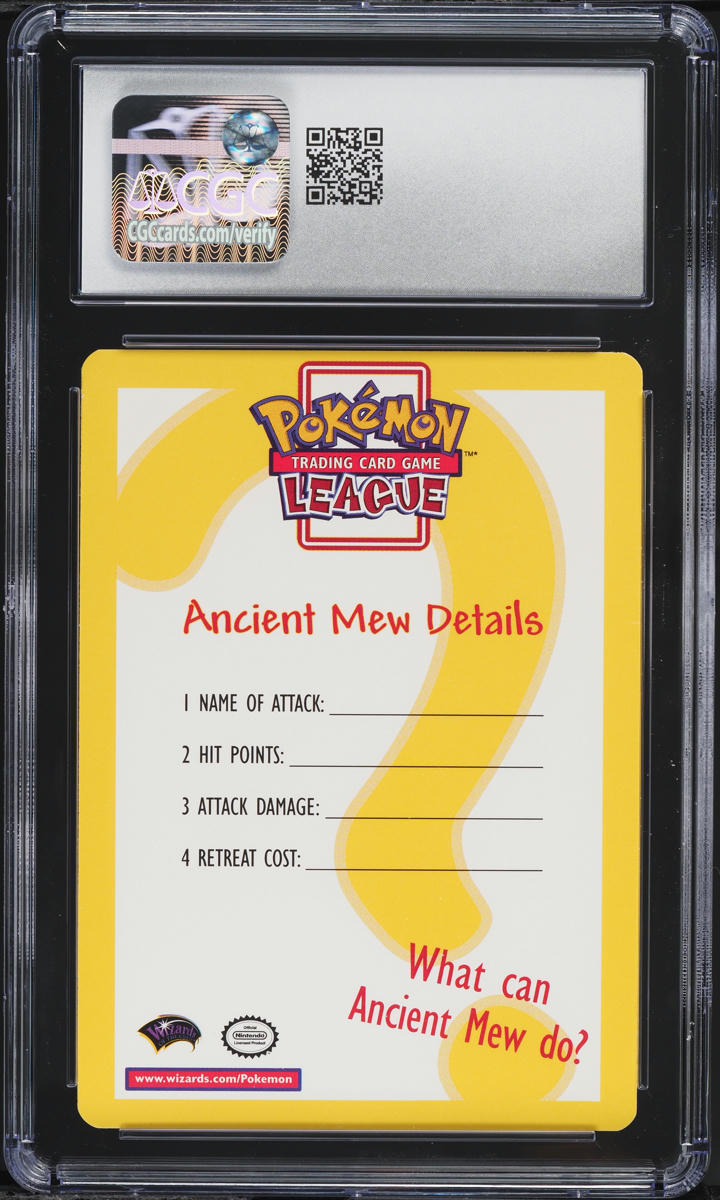 c*可様 2000年　ポケモンカード　Ancient Mew GEM MT PS 2000 Pokemon Insert Card Ancient Mew CGC 8.5 NM-MT+ on Fanatics