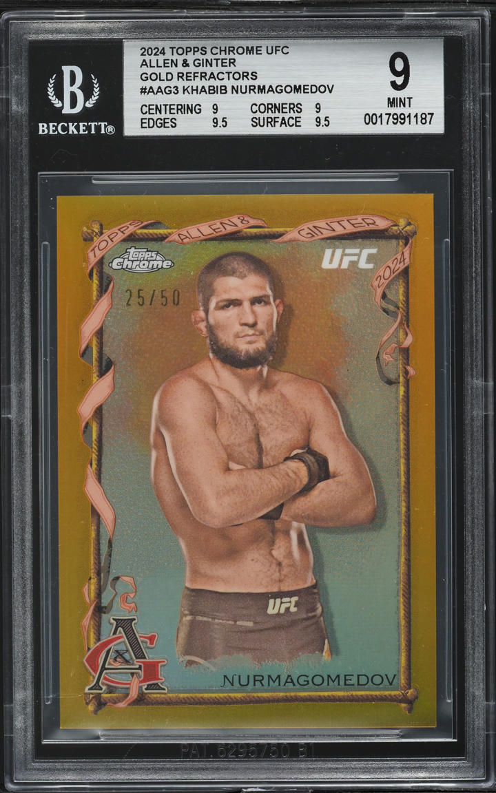 2024 Topps Chrome UFC Allen & Ginter Gold Ref. Khabib Nurmagomedov