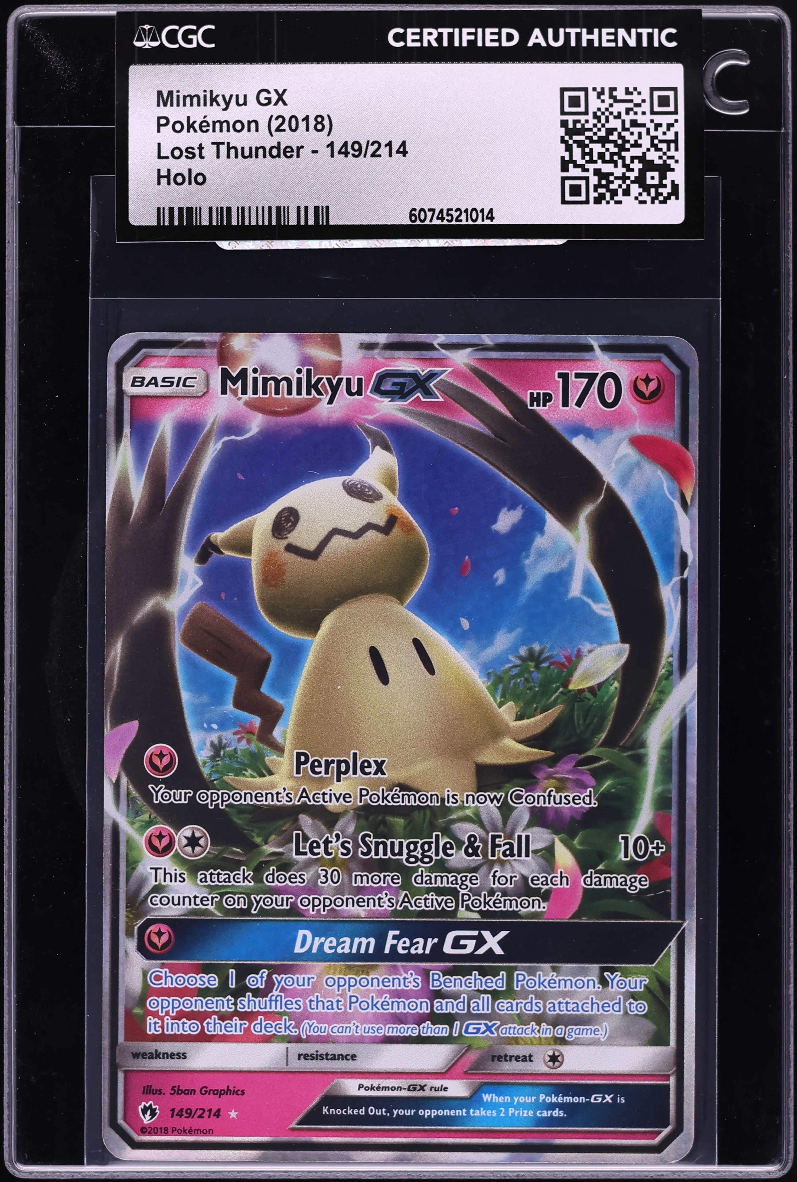 ミュウ様オーダー 2018 Pokemon Sun & Moon Lost Thunder Mimikyu GX #149 CGC AUTH on