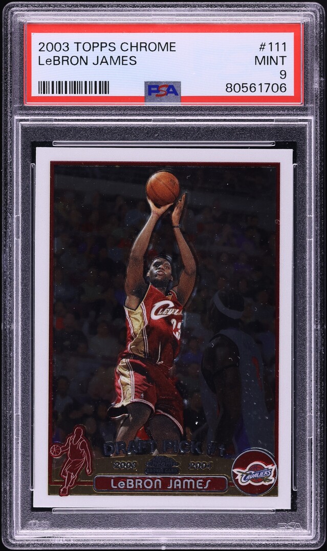 2003 Topps Chrome LeBron James ROOKIE #111 PSA 9 MINT