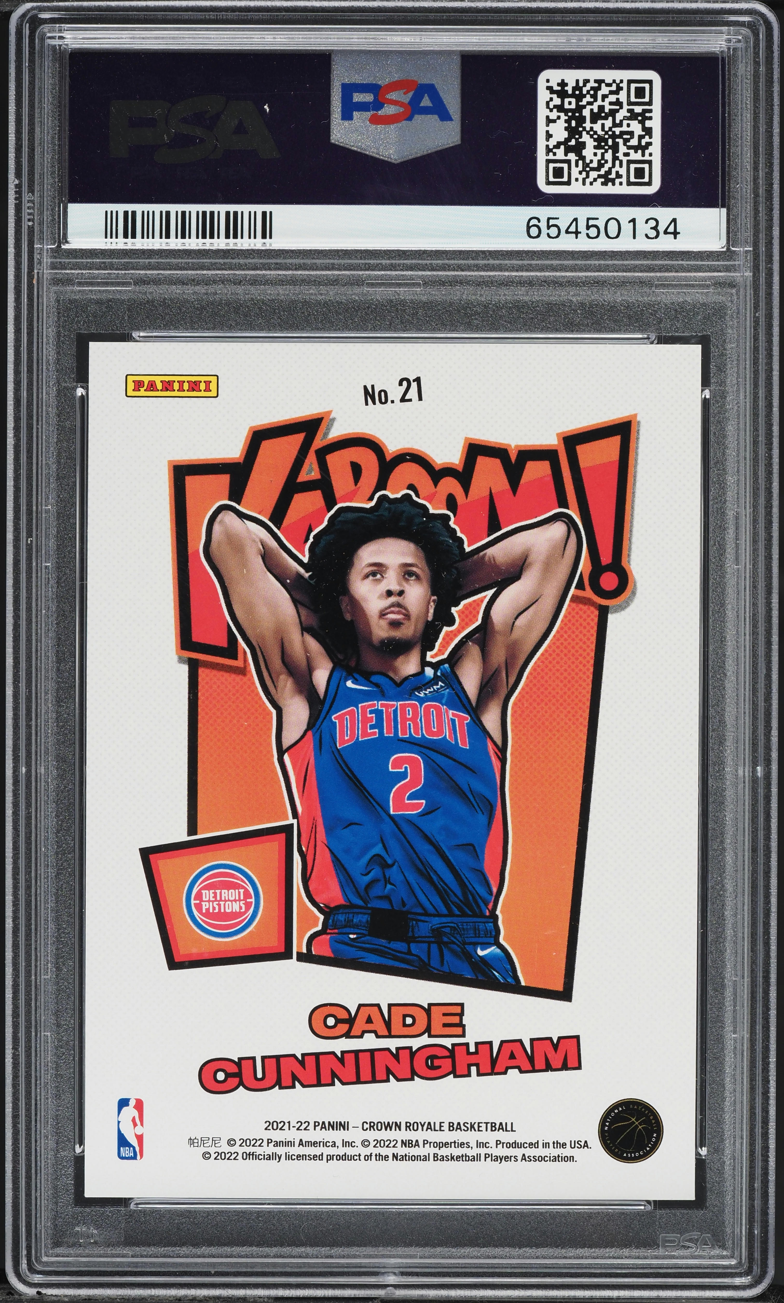 2021 Crown Royale Kaboom! Cade Cunningham ROOKIE #21 PSA 10 GEM 