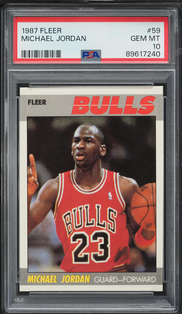 1987 Fleer Basketball Michael Jordan #59 PSA 10 GEM MINT