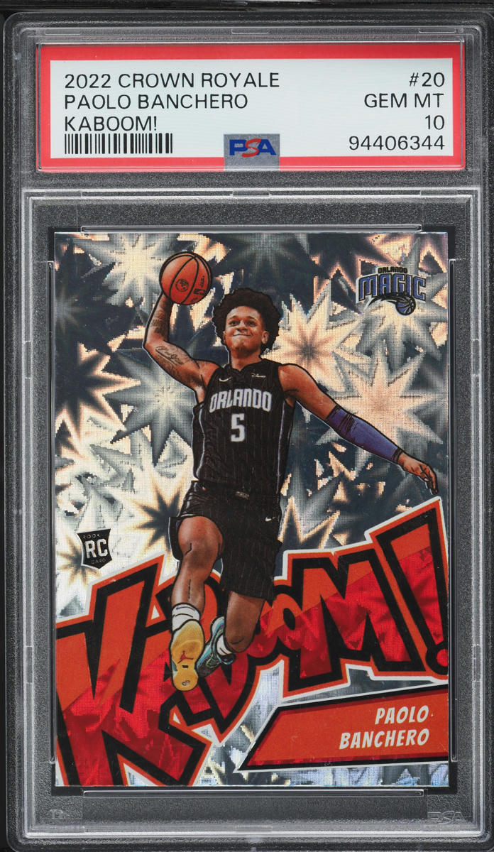 2022 Crown Royale Kaboom! Paolo Banchero ROOKIE #20 PSA 10 GEM MINT