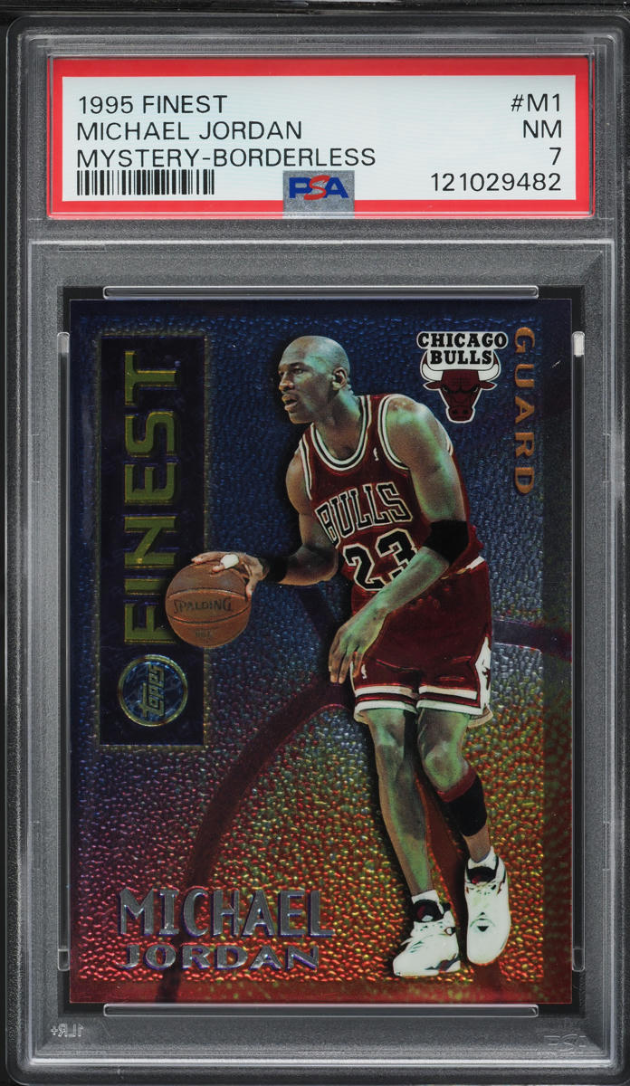 1995 Finest Mystery Borderless Michael Jordan #M1 PSA 7 NRMT