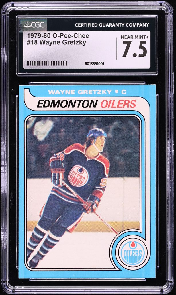 1979 O-Pee-Chee Hockey Wayne Gretzky ROOKIE #18 CGC 7.5 NRMT+