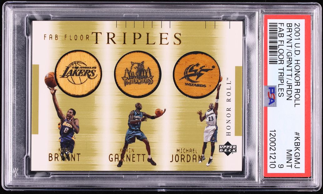 2001 Upper Deck Honor Roll Floor Garnett Kobe Bryant Michael