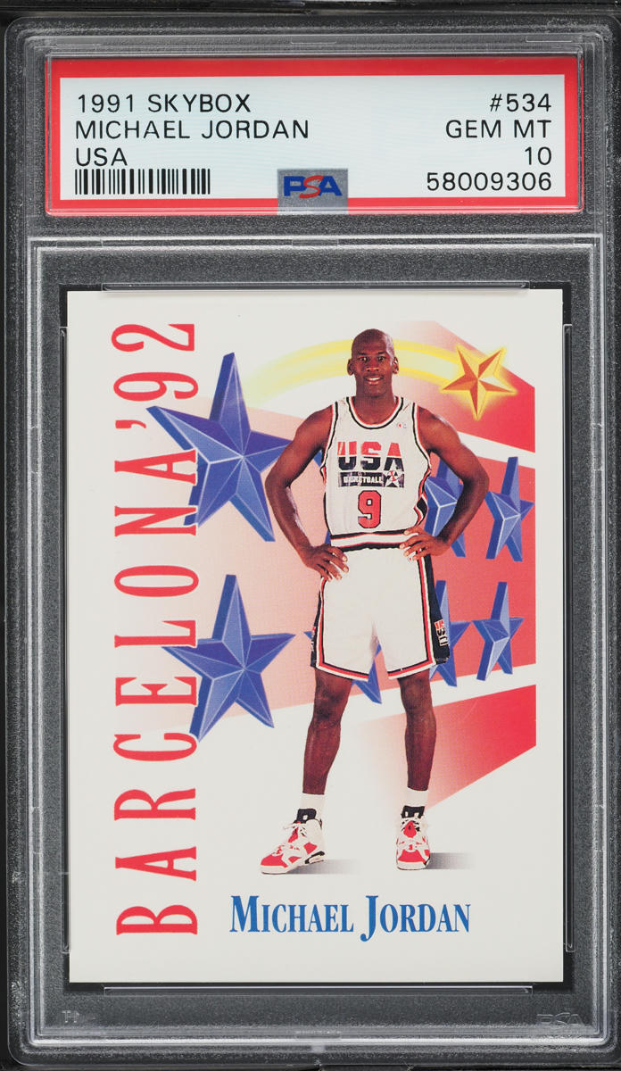 1991 Skybox USA Michael Jordan #534 PSA 10 GEM MINT on Fanatics