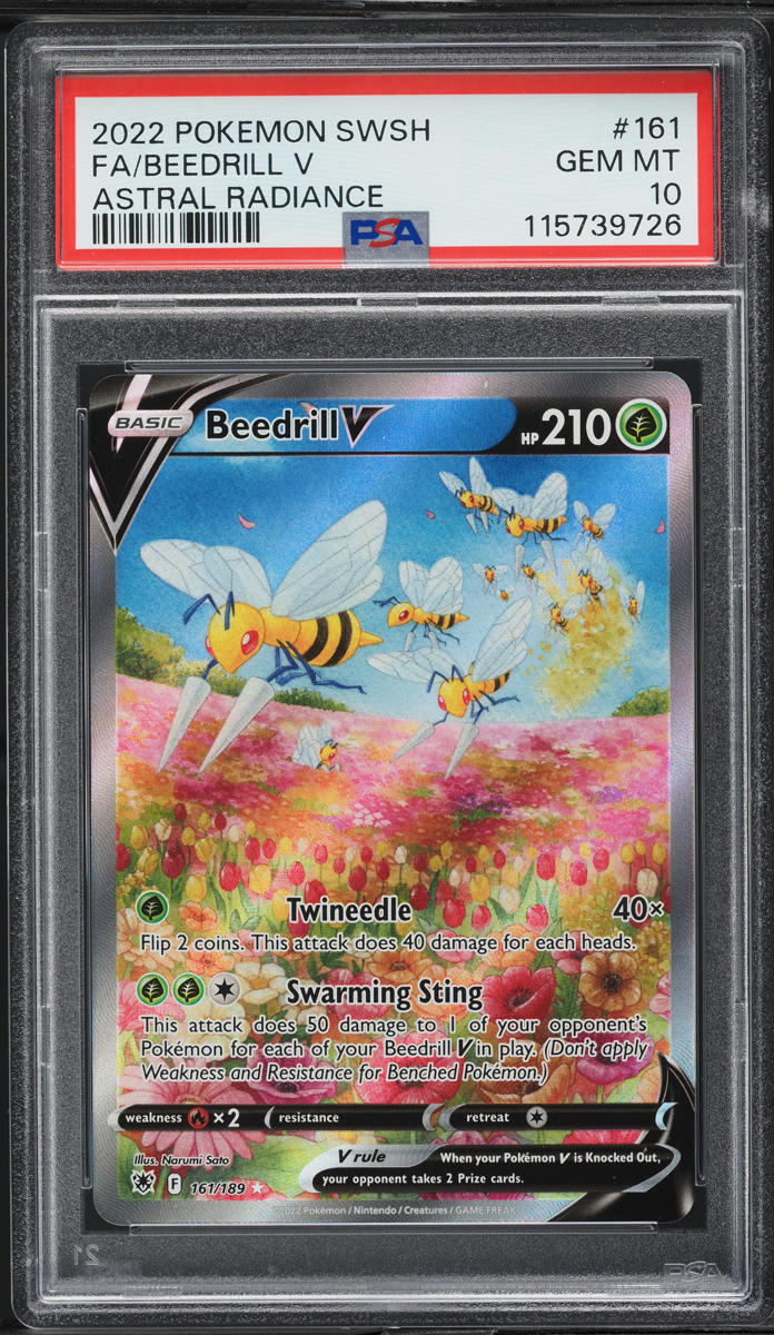 beedrill v pokemon card value Beedrill V Alternate Art - 161/189 - Astral Radiance