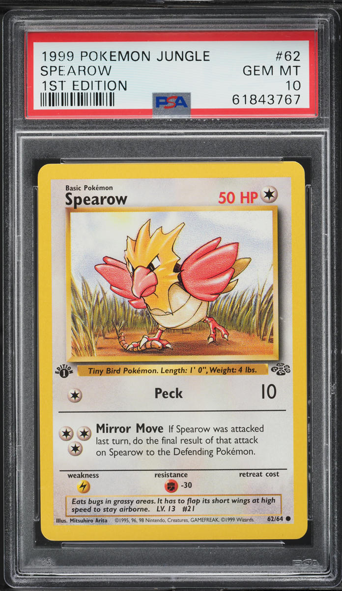 1995 spearow pokemon card Pokmon Action Flipz 3D Premier Edition #37 Colorless Rarity Pokemon HeartGold Soulsilver Unleashed Single