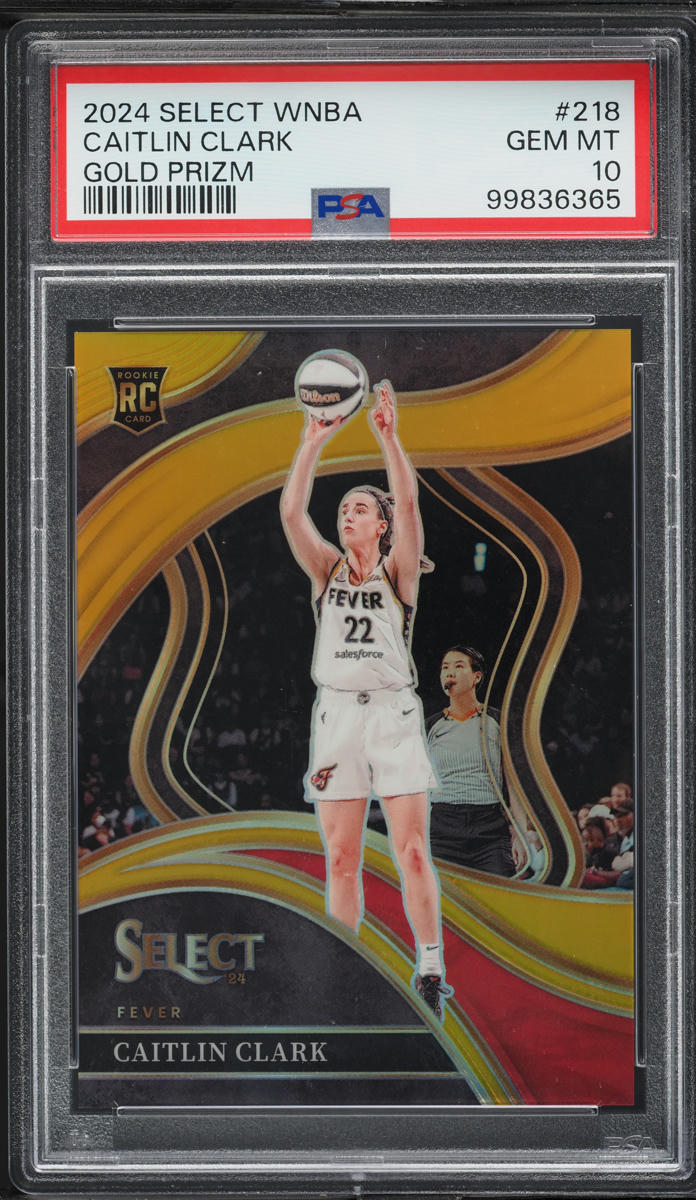 2024 Select Courtside WNBA Gold Prizm Caitlin Clark ROOKIE /10 #218 PSA 10 GEM