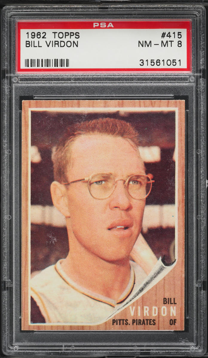 1962 Topps Bill Virdon #415 PSA 8 NM-MT