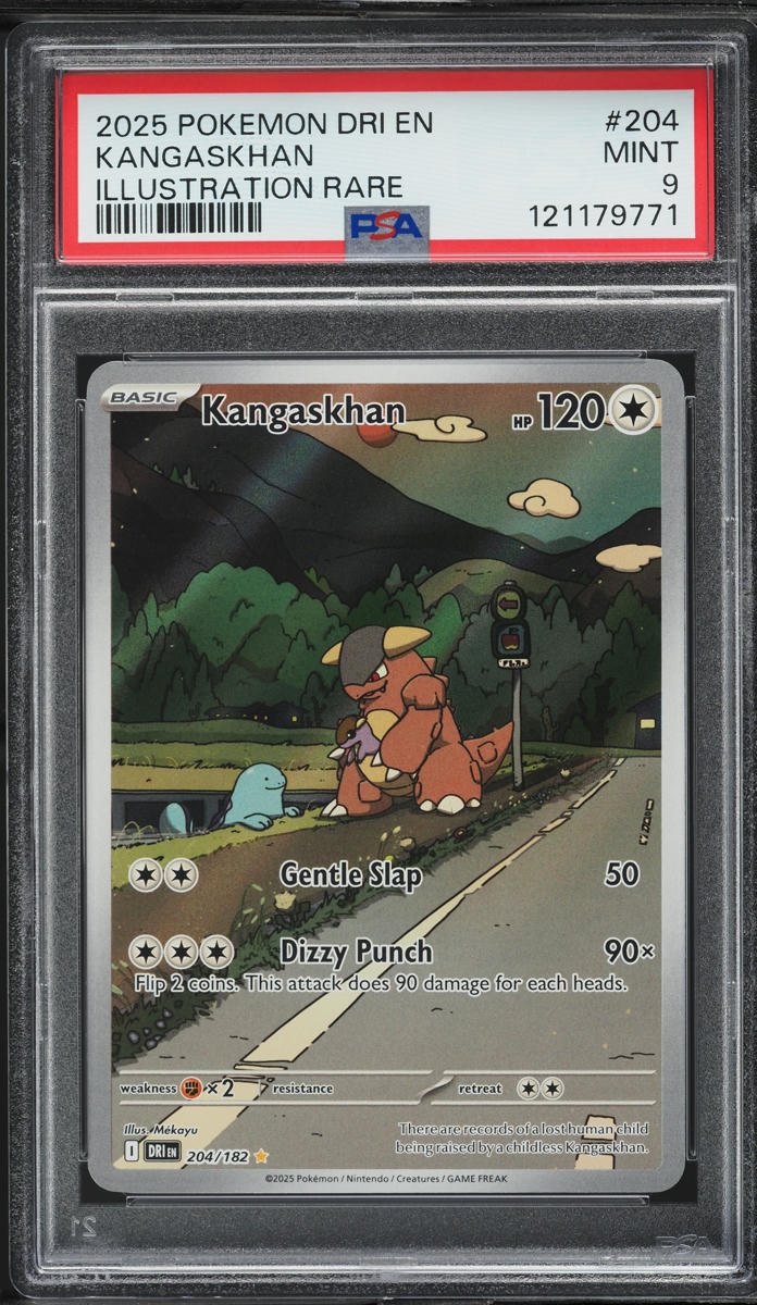 2025 Pokemon Scarlet & Violet Destined Rivals IR Kangaskhan #204 PSA 9 MINT