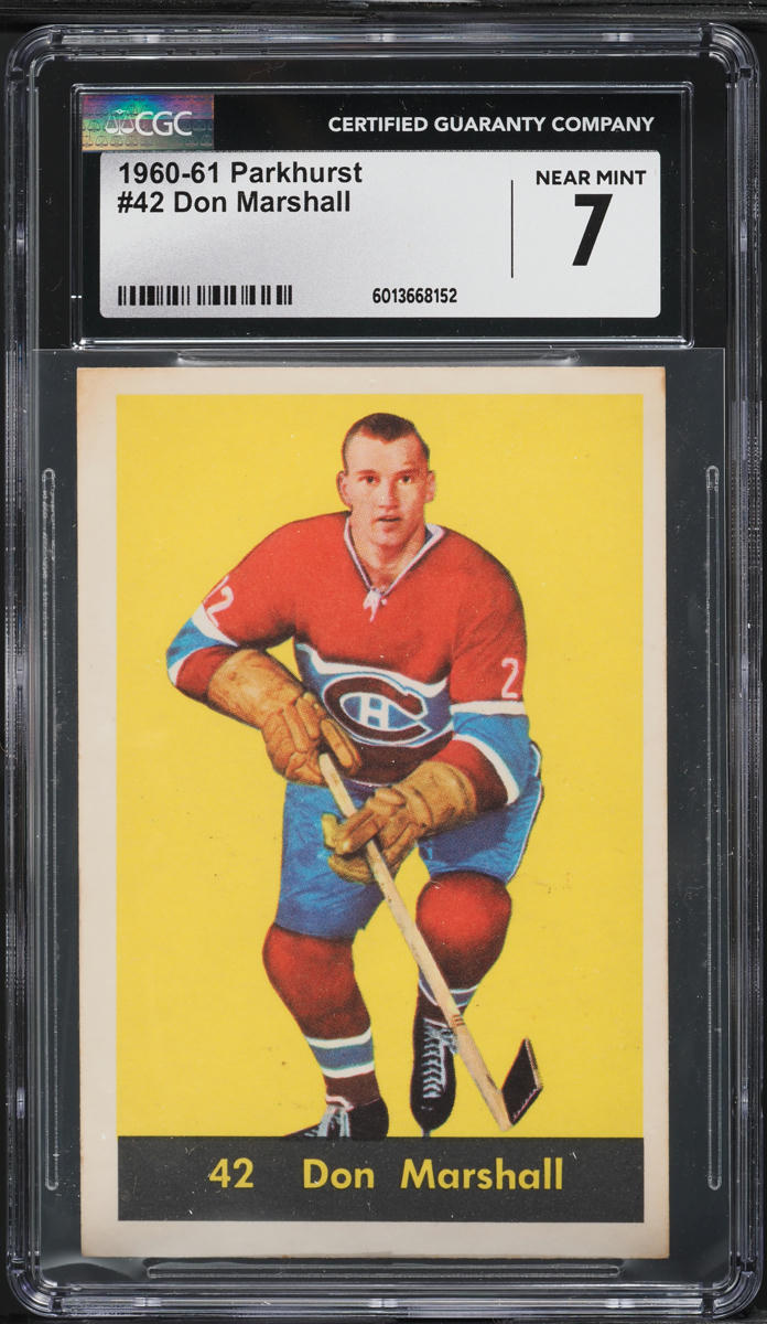 1960 Parkhurst Don Marshall #42 CGC 7 NRMT