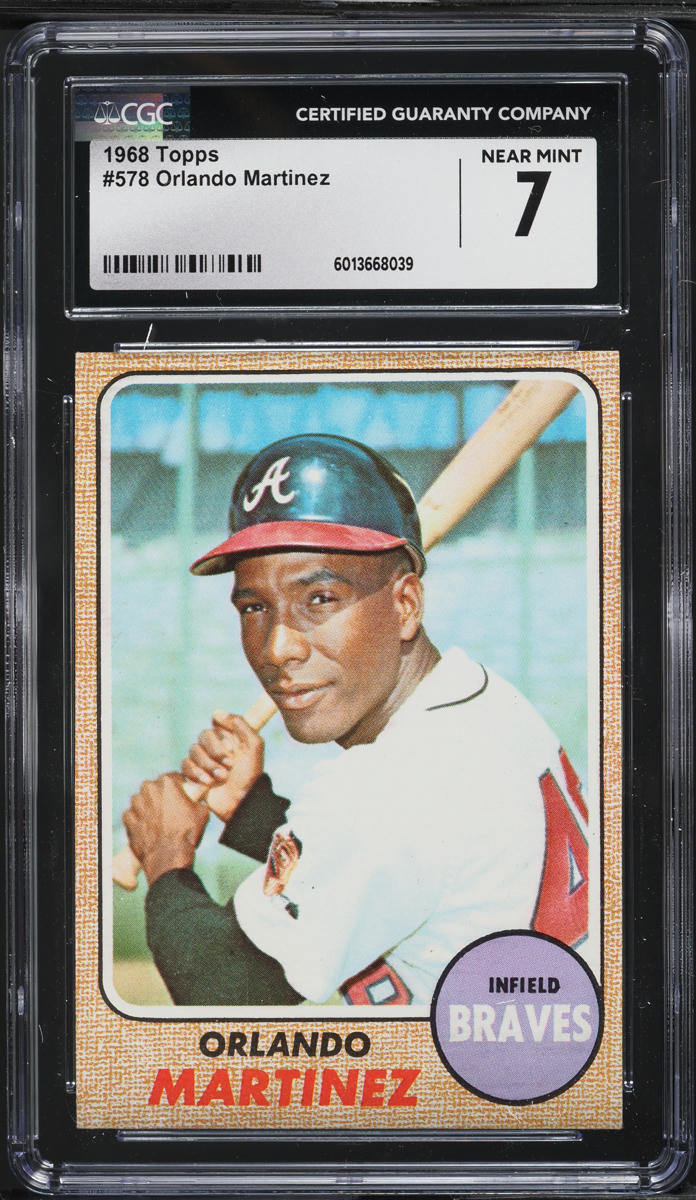 1968 Topps Orlando Martinez #578 CGC 7 NRMT