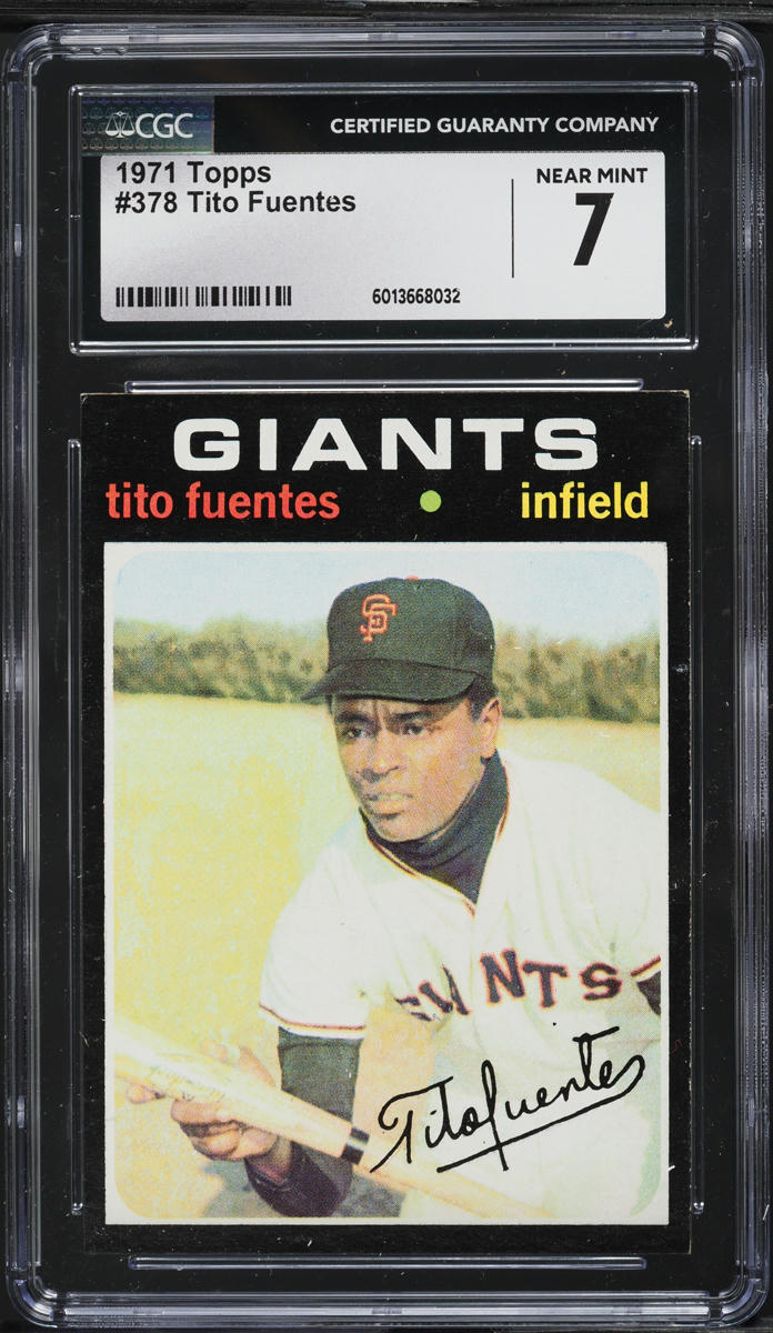 1971 Topps Tito Fuentes #378 CGC 7 NRMT