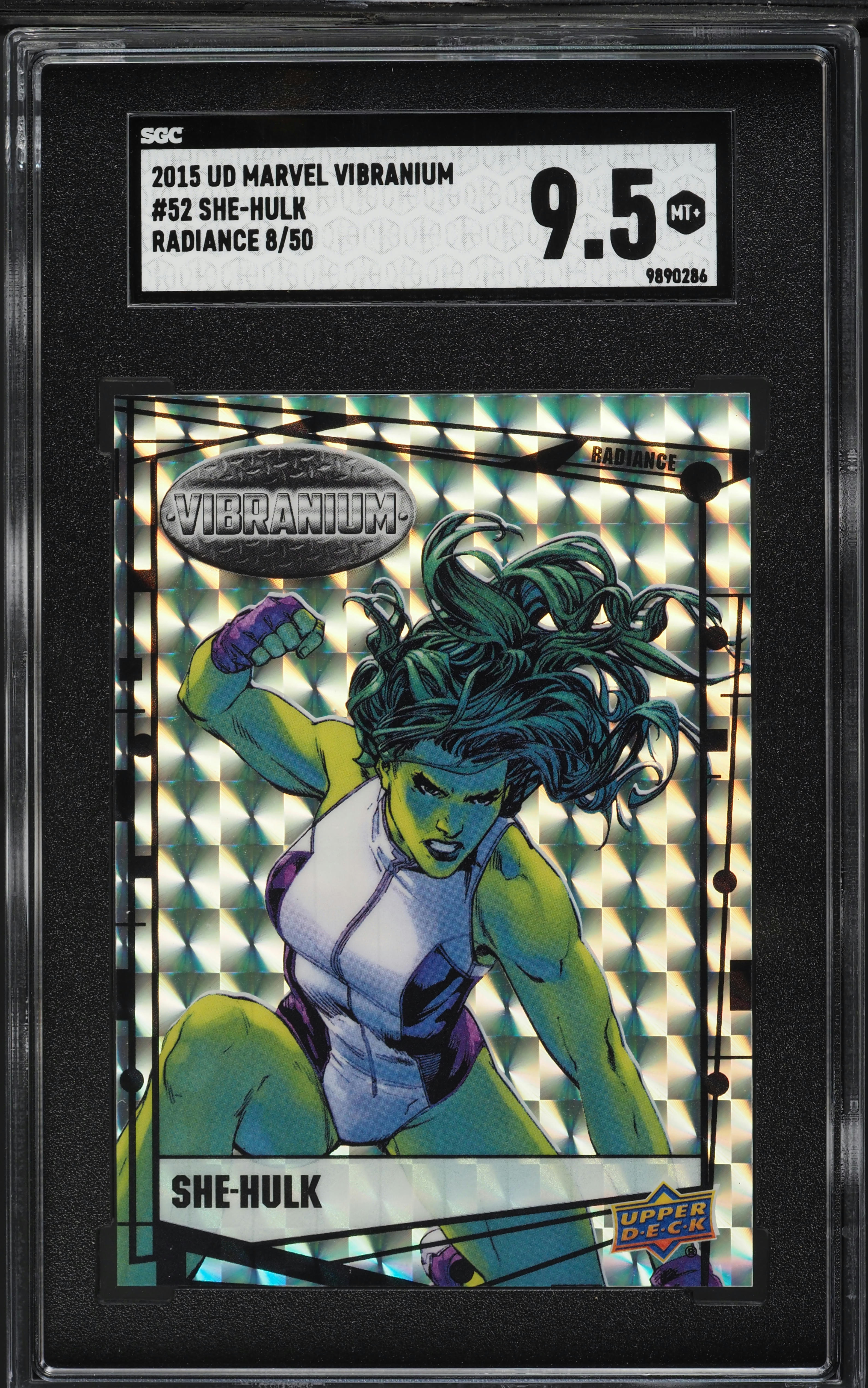 2015 Upper Deck Marvel Vibranium Radiance She-Hulk /50 #52