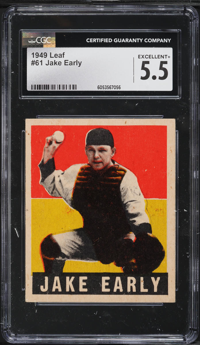 1948 Leaf Jake Early #61 CGC 5.5 EX+